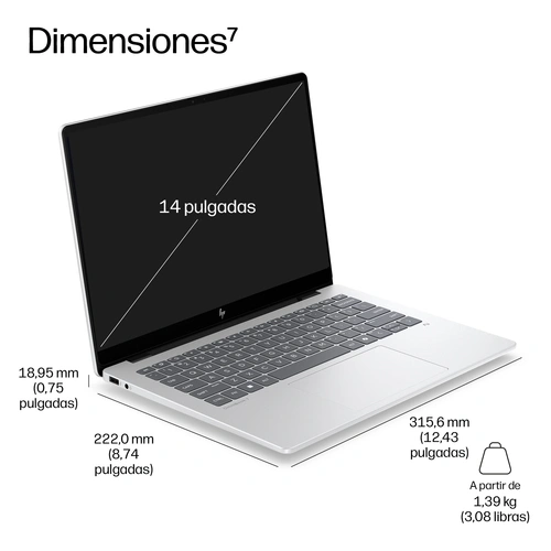 HP EliteBook 8 G2i 14 inch Notebook Next Gen AI PC Wolf Pro Security Edition Intel Core Ultra 5 325 Portátil 35,6 cm (14") WUXGA 16 GB DDR5-SDRAM
