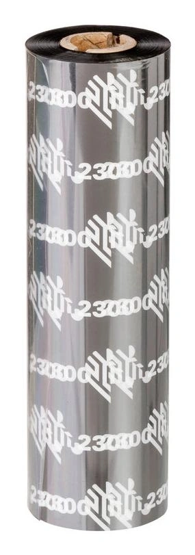 Zebra 2300 Wax cinta térmica 300 m Negro