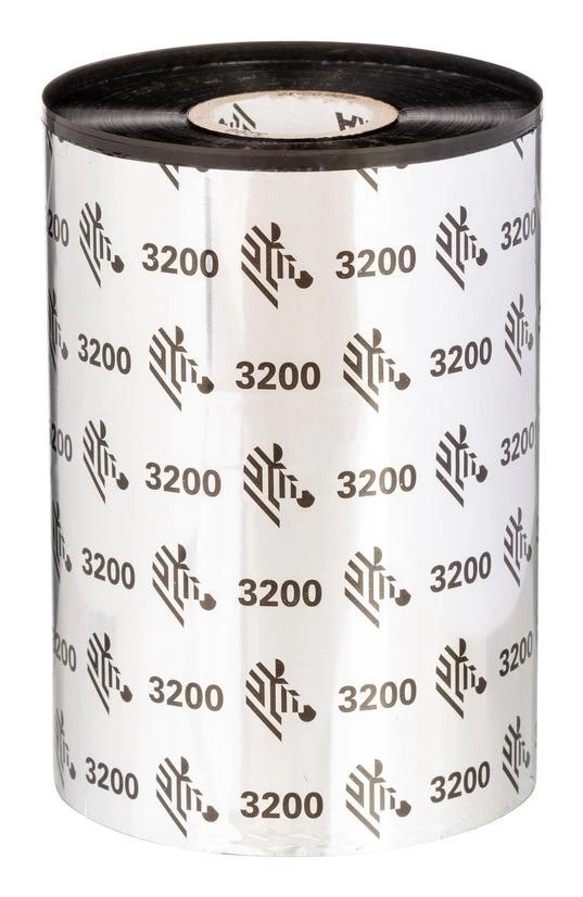 Zebra 3200 Wax-Resin cinta térmica 450 m Negro