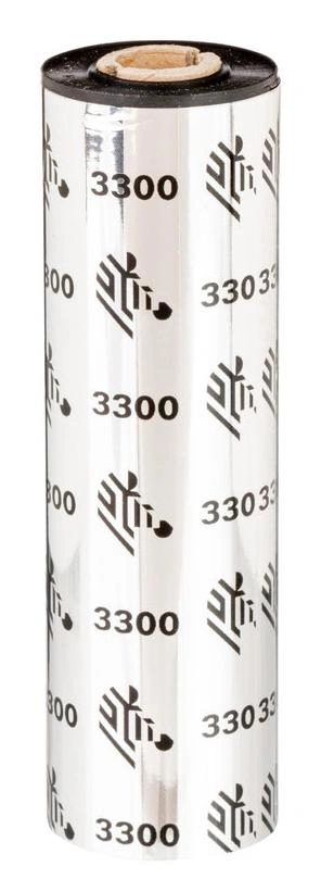 Zebra 3300 Wax/ Resin cinta térmica 74 m Negro