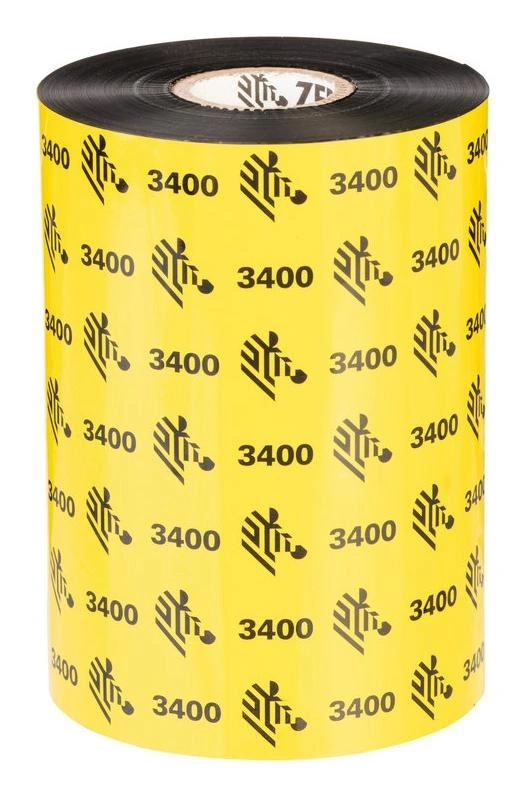 Zebra 3400 Wax-Resin cinta térmica 450 m Negro