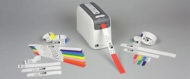 Zebra Z-Band Direct Wristband Blanco Rodillo