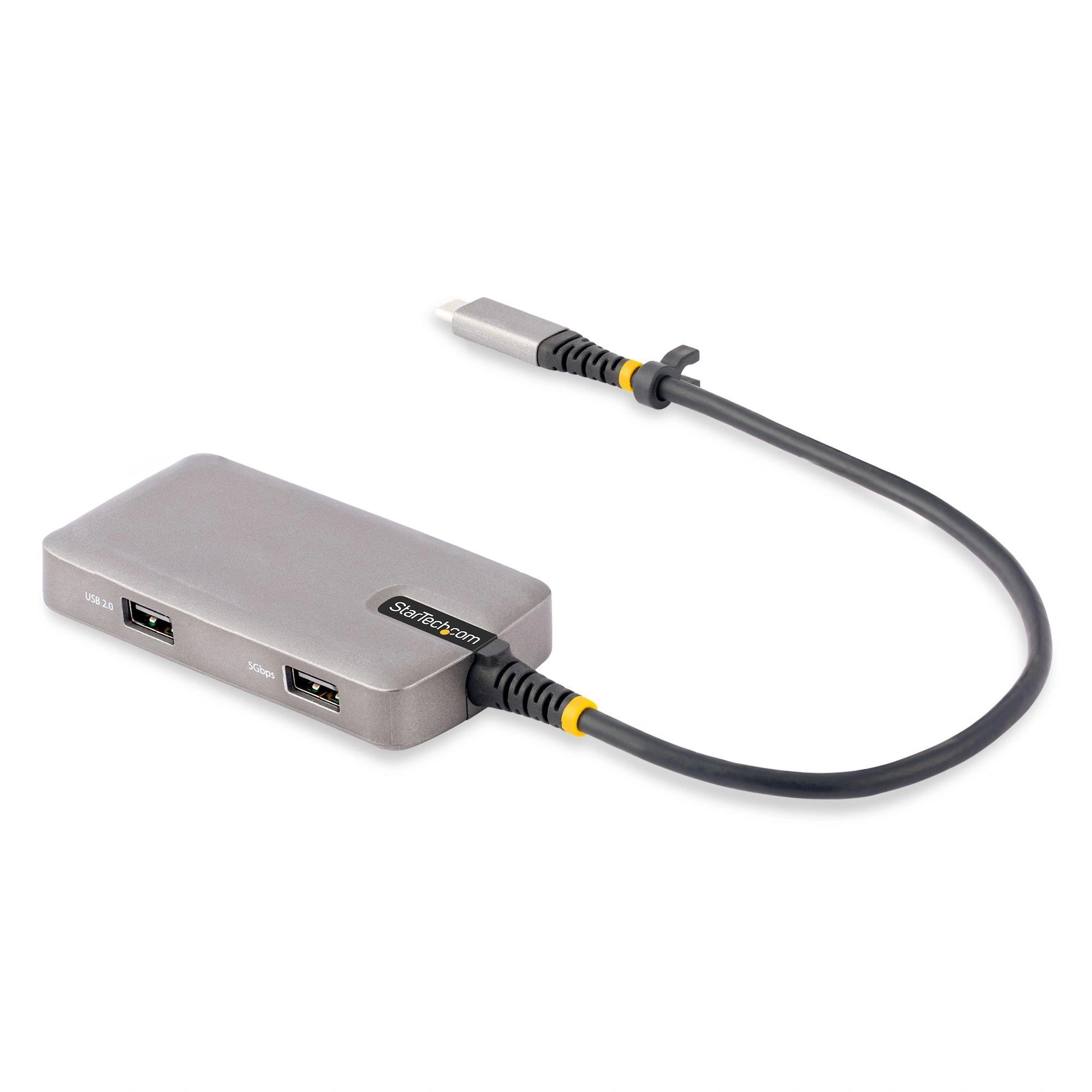 StarTech.com Adaptador Multipuertos USB-C - Docking Station USB Tipo C HDMI 4K60 - Hub Ladrón USB 3.0 de 3 Puertos - Entrega de Alimentación PD 1