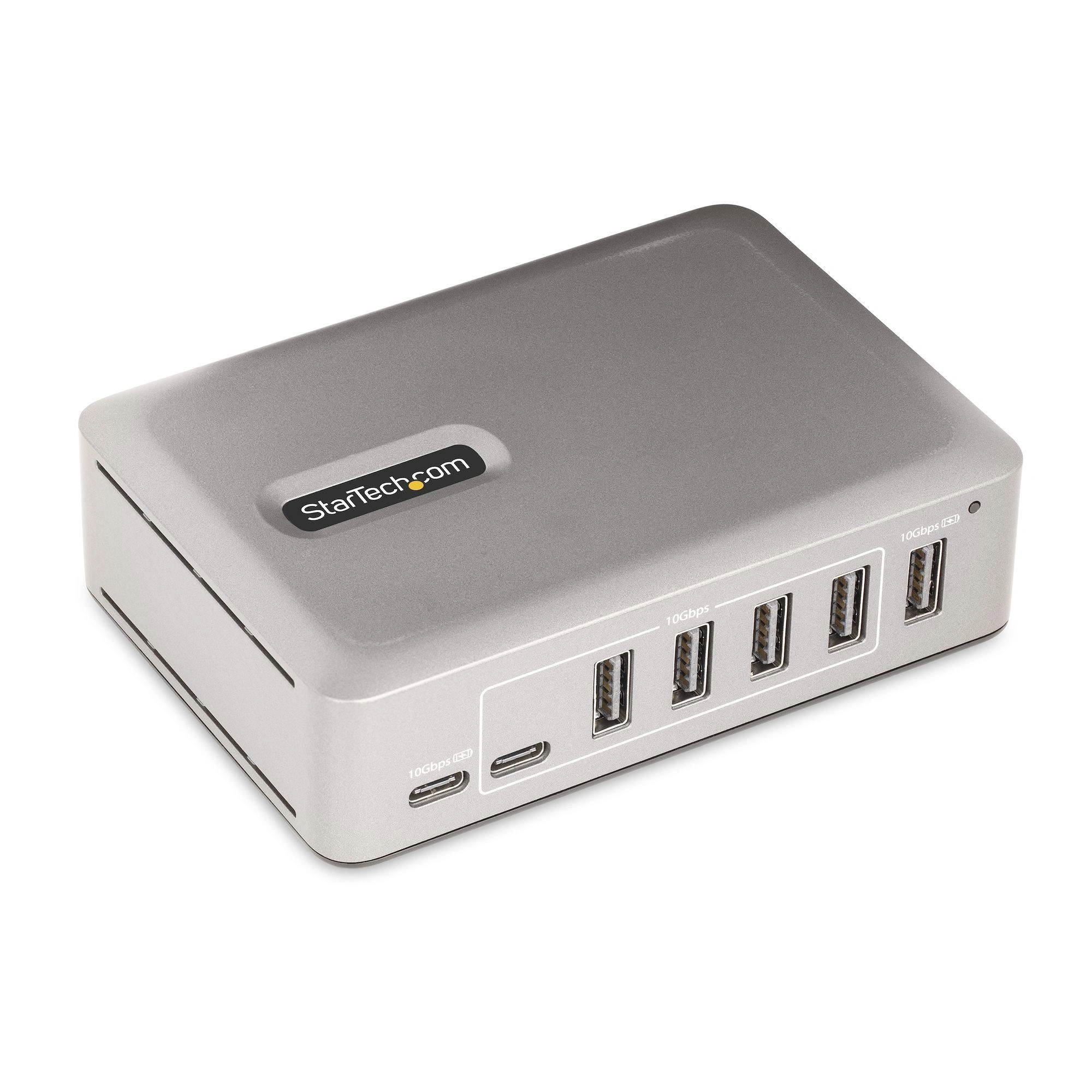 StarTech.com 10G5A2CS-USB-C-HUB hub de interfaz USB 3.2 Gen 2 (3.1 Gen 2) Type-C 10000 Mbit/s Plata