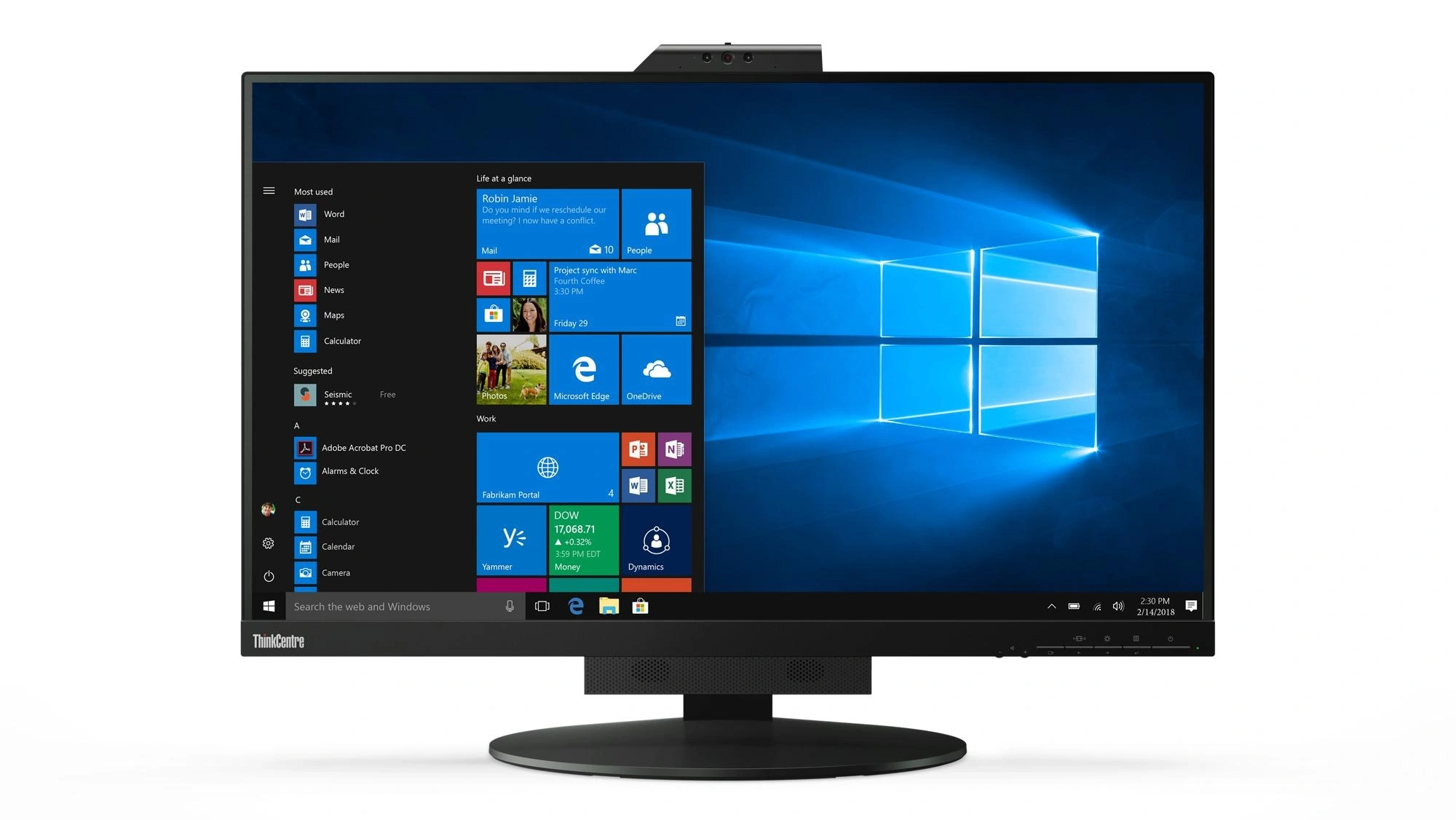 Ts/thinkvision tio27/27" ips/2560x1440 – imagen 2