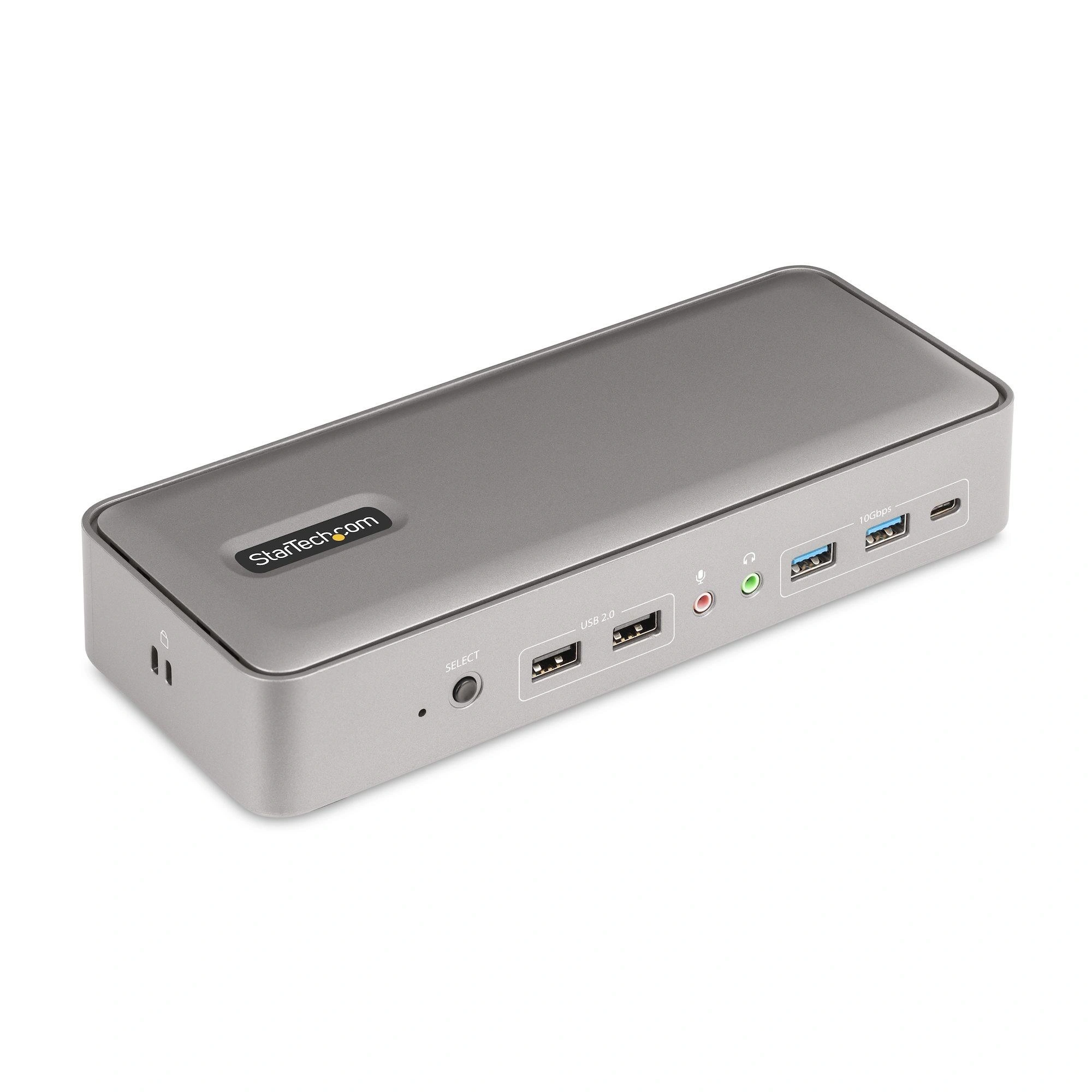 StarTech.com Docking Station KVM USB-C para Portátil - Replicador de Puertos USB Tipo C para 2 Monitores DisplayPort 4K 60Hz - Hub 5x USB - PD 90