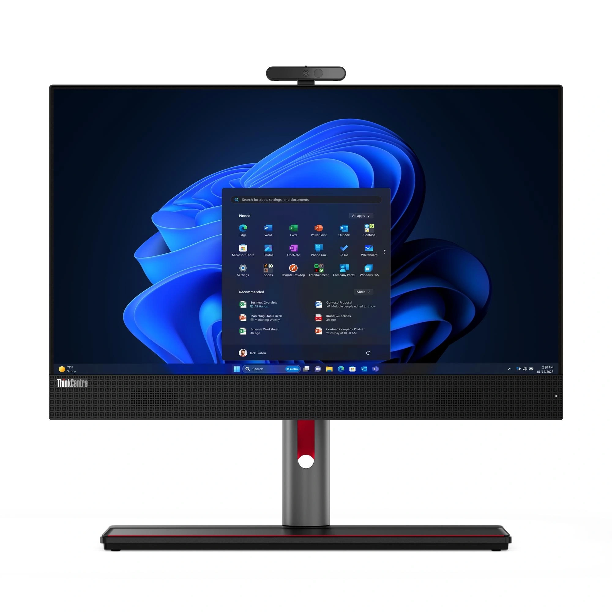 Lenovo ThinkCentre M90a Gen 5 Intel® Core™ i5 i5-14500 60,5 cm (23.8") 1920 x 1080 Pixeles PC todo en uno 16 GB DDR5-SDRAM 512 GB SSD Windows 11 Pro Wi-Fi 6E (802.11ax) Negro