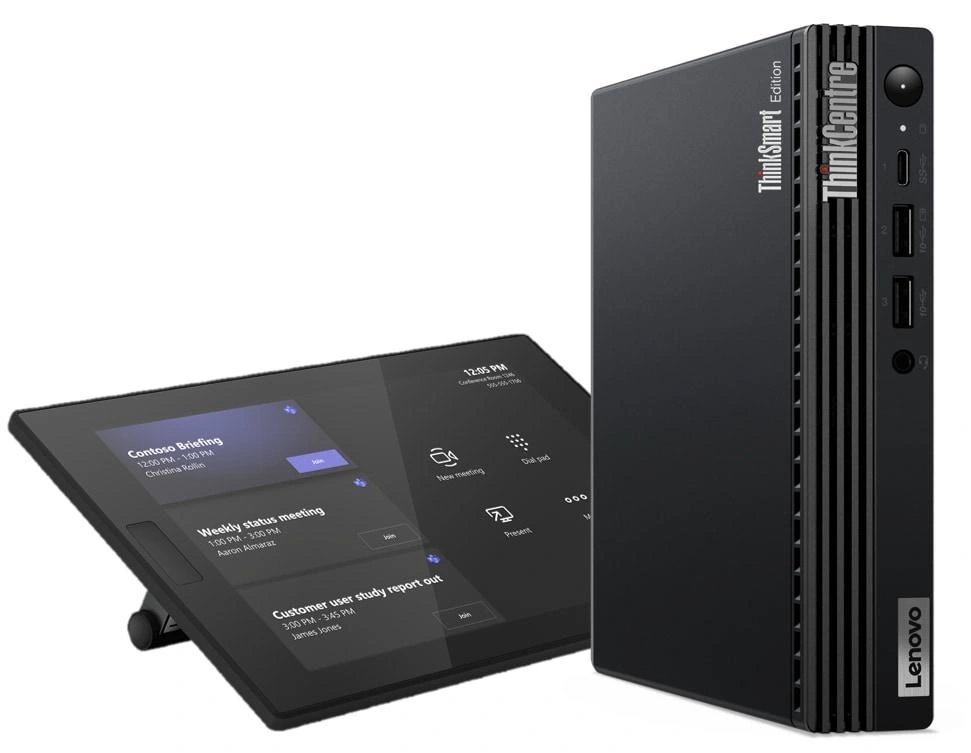 Lenovo ThinkSmart Tiny Kit Intel® Core™ i3 i3-13100T 16 GB DDR4-SDRAM 256 GB SSD Windows 11 IoT Enterprise Mini PC Negro