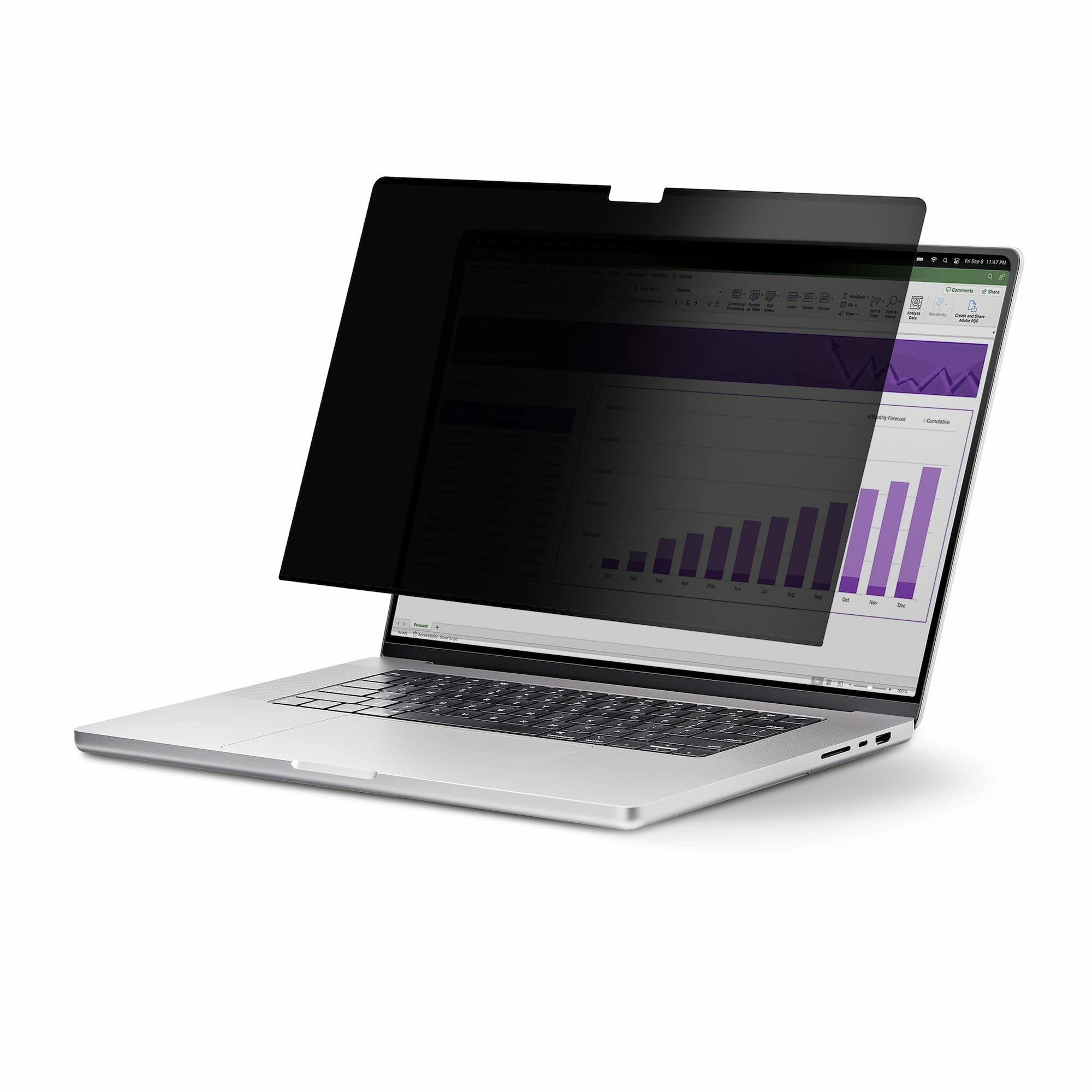 StarTech.com Filtro de Privacidad para Macbook Pro M1/M2 de 13.3in - Protector - Anti Luz Azul - Antibrillo - Ángulo de Visión de +/- 30° - de Vo
