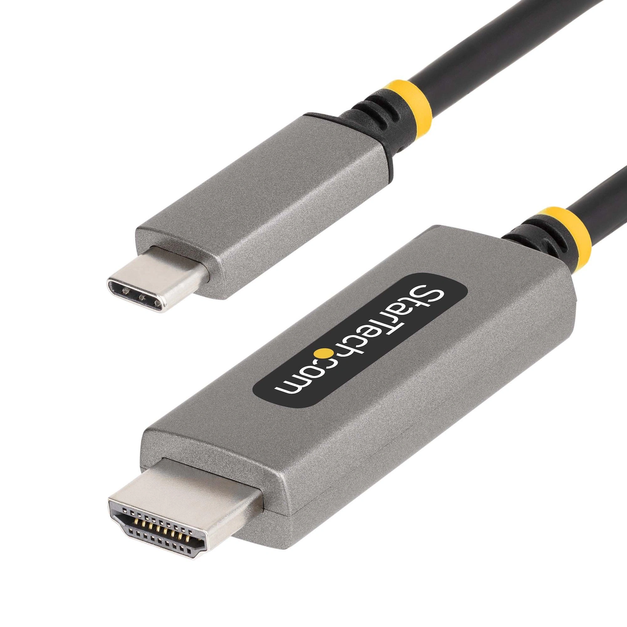 StarTech.com Cable Adaptador de 1m USB-C a HDMI - 8K 60Hz - 4K 144Hz - HDR10 - Cable Conversor de Vídeo USB tipo C a HDMI 2.1 - Modo Alt DP - Com