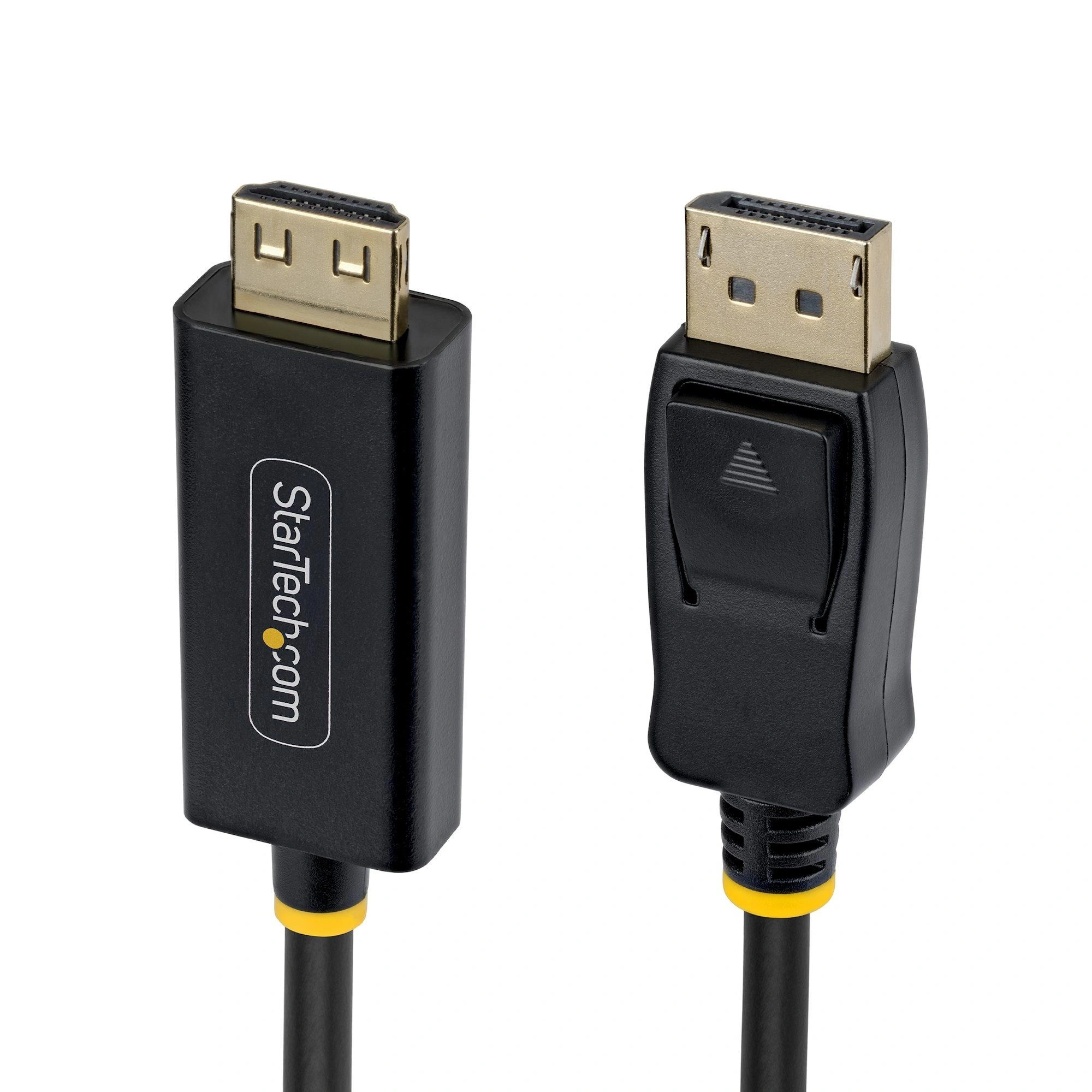 StarTech.com Cable Adaptador DisplayPort a HDMI de 4,5m con Conectores de Agarre - 4K 60Hz - HDR - Conversor de Vídeo Unidireccional DP a HDMI -