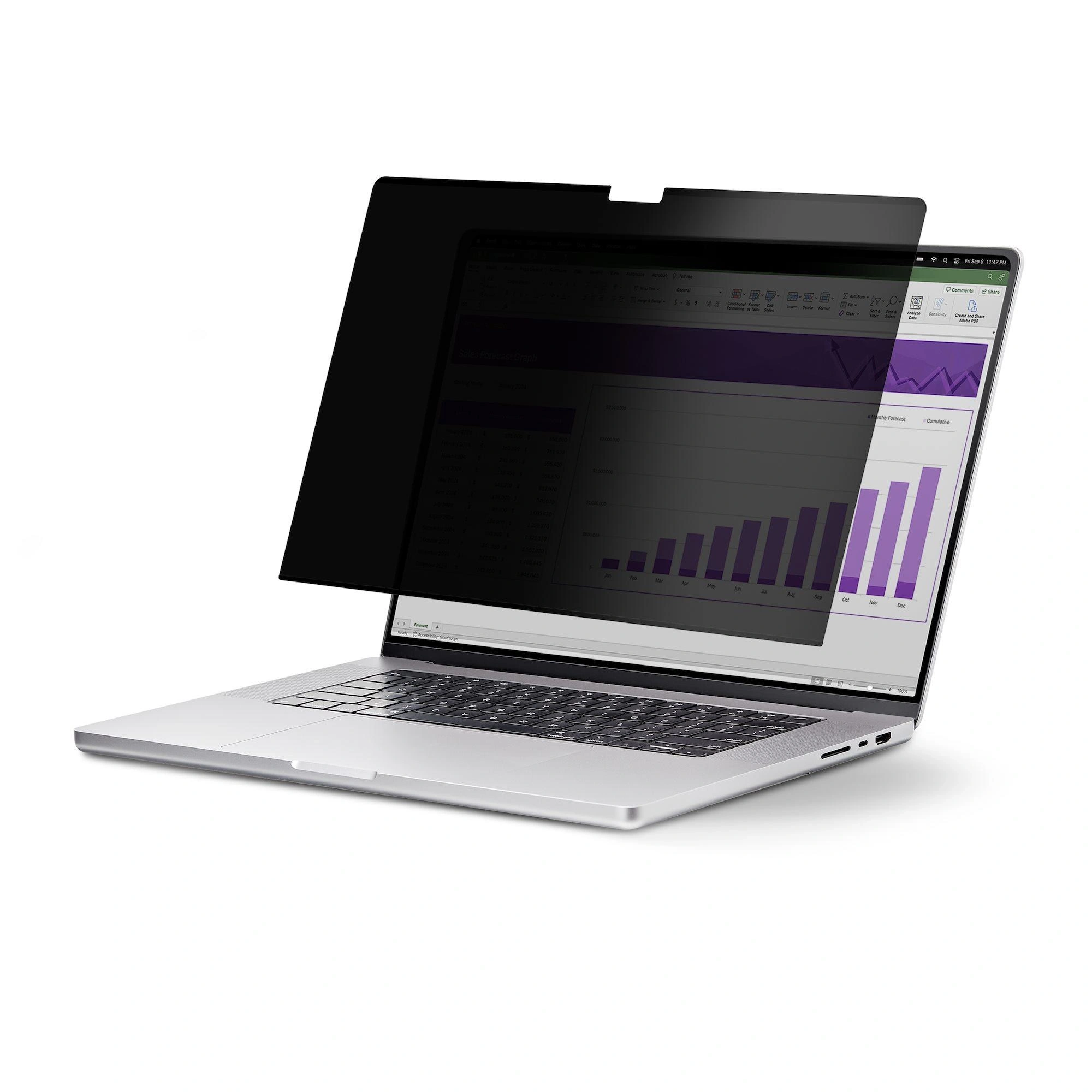 StarTech.com Filtro de Privacidad Para Portátil de 15in para MacBook Air 2023/2024 - Filtro Anti Luz Azul (51%) para Portátil - Filtro Antirrefle
