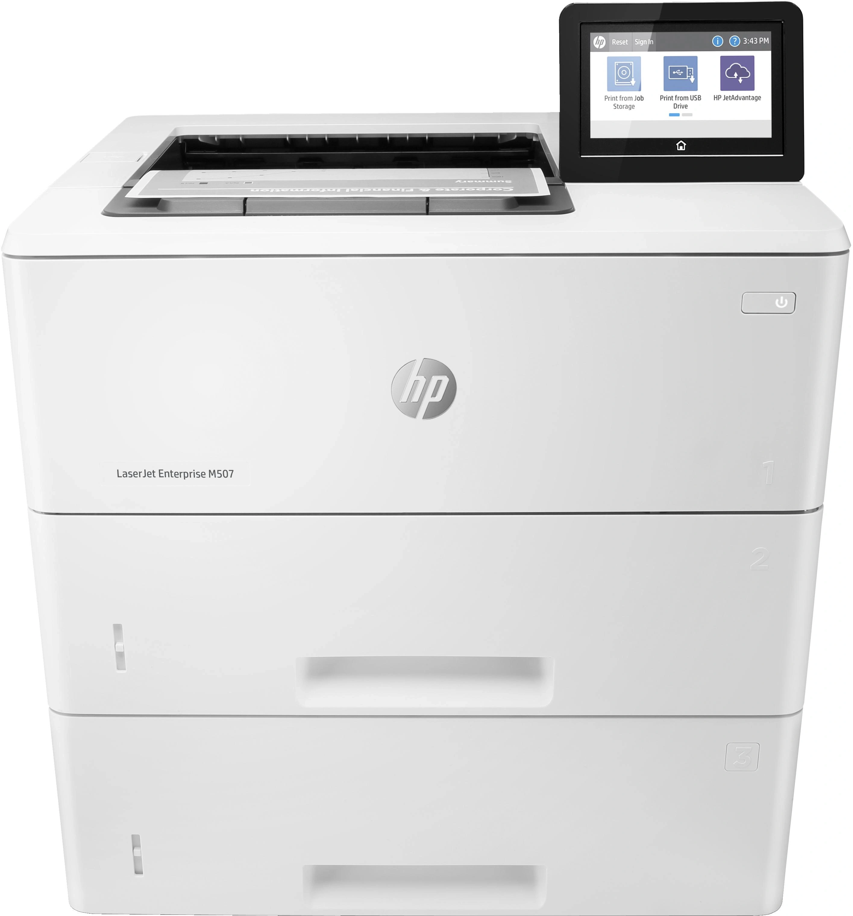 HP LaserJet Enterprise M507x Inalámbrico Blanco y negro Impresora, A doble cara
