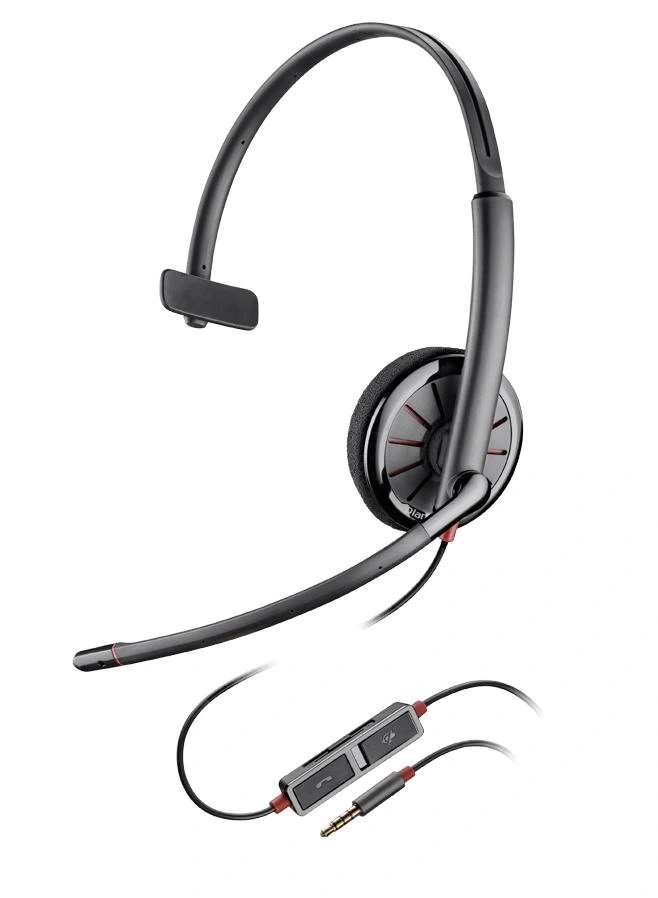 POLY Blackwire 215 Auriculares Alámbrico Diadema Llamadas/Música Negro
