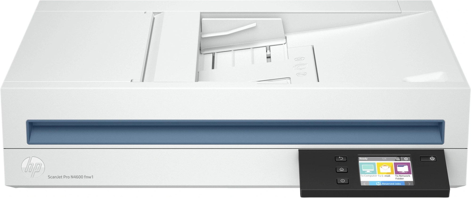 HP ScanJet Pro N4600 fnw1 Escáner plano y alimentador automático de documentos (ADF, Automatic Document Feeder) 1200 x 1200 DPI A5 Blanco
