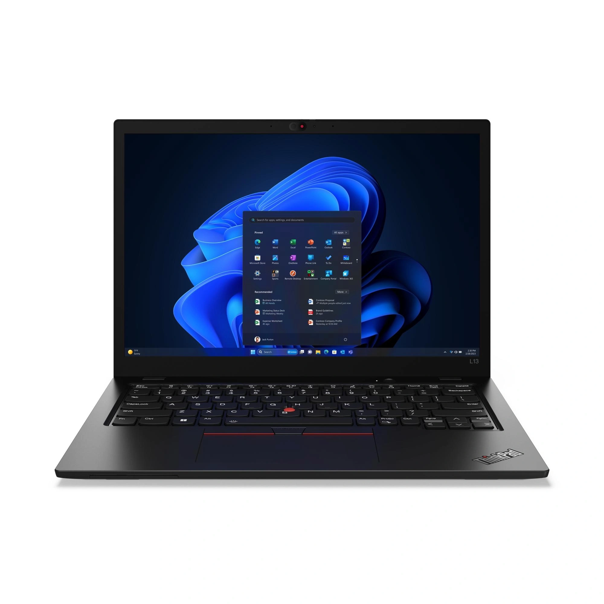 Lenovo ThinkPad L13 Gen 5 (Intel) Intel Core Ultra 5 125U Portátil 33,8 cm (13.3") WUXGA 16 GB LPDDR5-SDRAM 512 GB SSD Wi-Fi 6E (802.11ax) Windows 11 Pro Español Negro