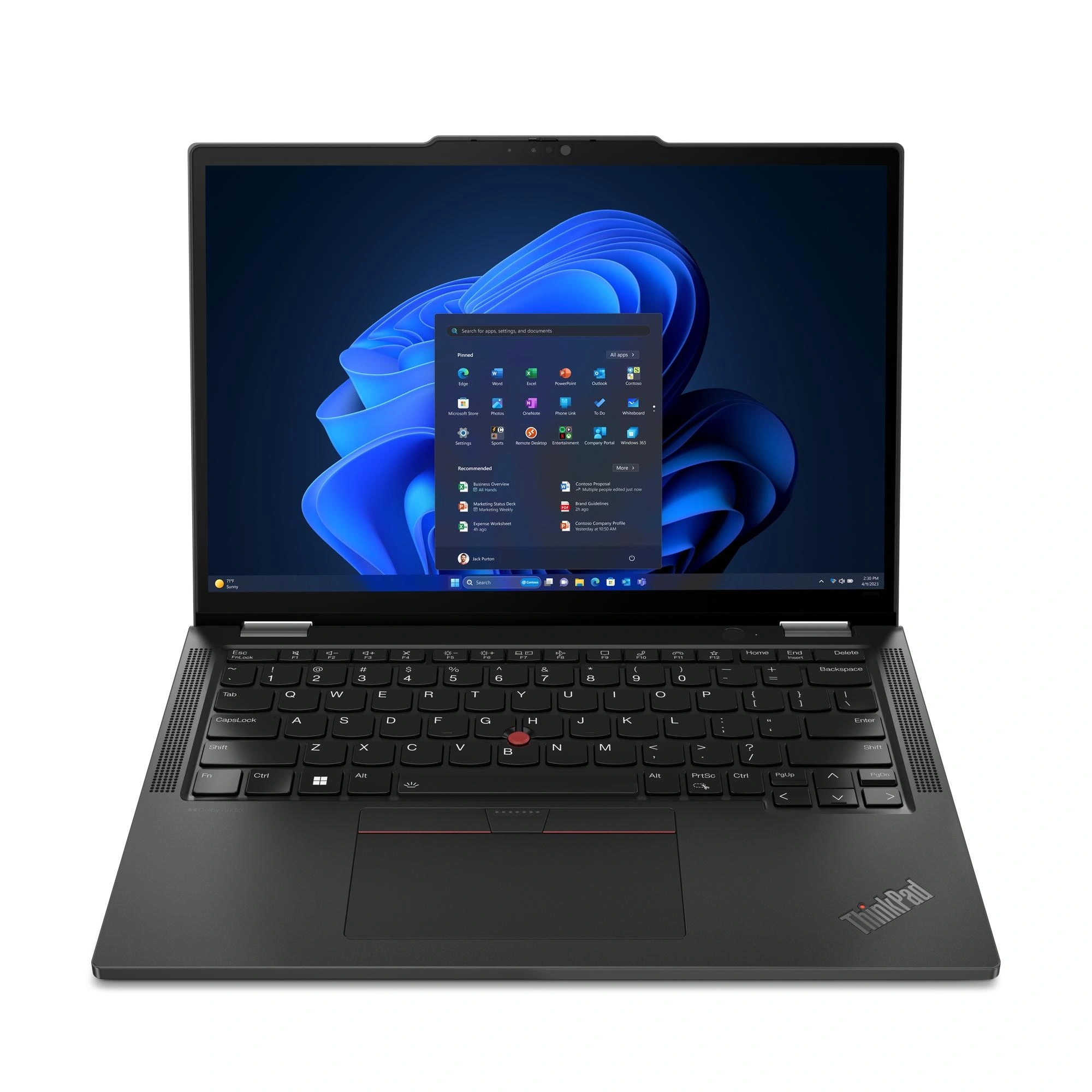 Lenovo ThinkPad X13 2-in-1 Gen 5 Intel Core Ultra 5 125U Híbrido (2-en-1) 33,8 cm (13.3") Pantalla táctil WUXGA 16 GB LPDDR5x-SDRAM 512 GB SSD Wi-Fi 6E (802.11ax) Windows 11 Pro Español Negro