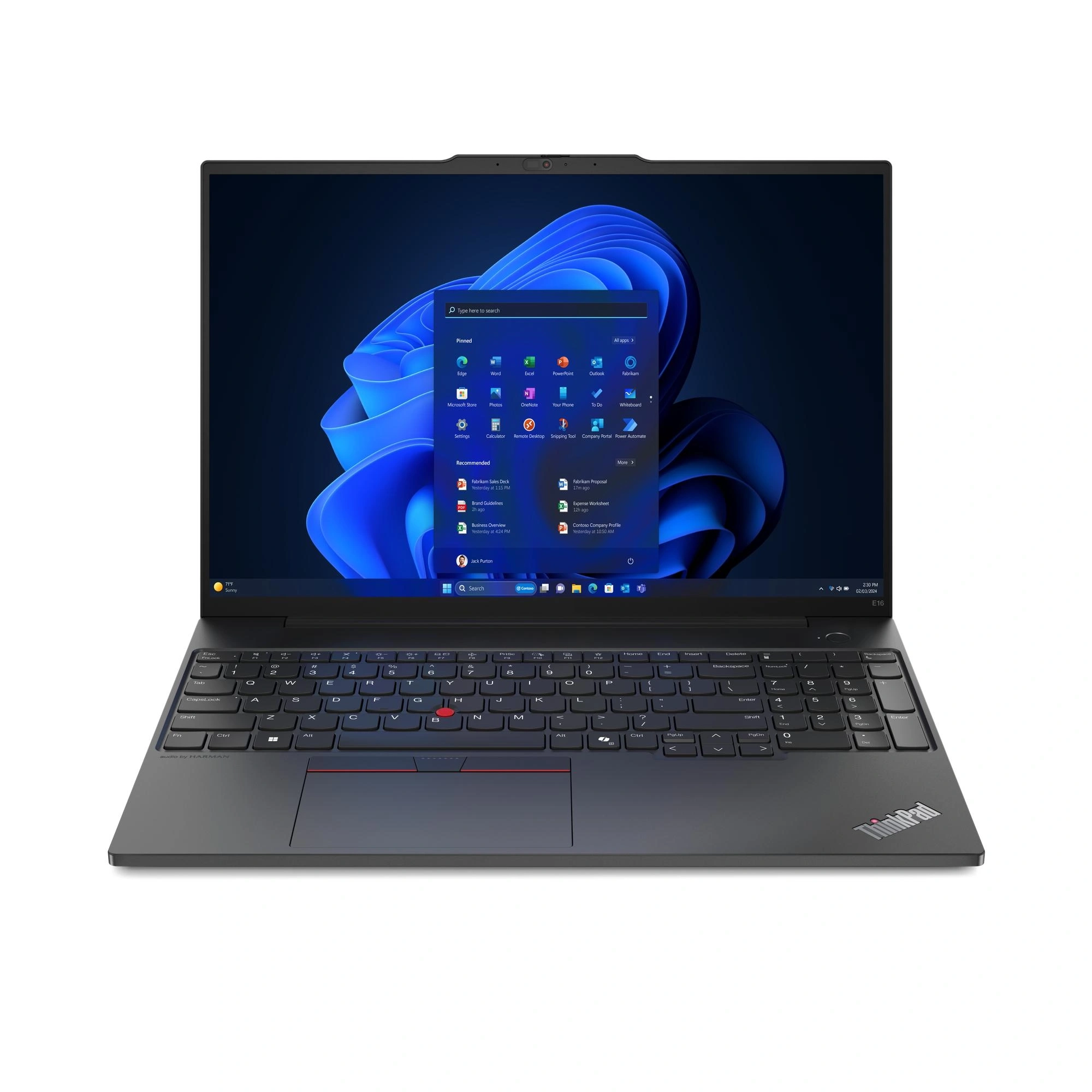 Lenovo ThinkPad E16 Gen 2 (AMD) AMD Ryzen™ 5 7535HS Portátil 40,6 cm (16") WUXGA 16 GB DDR5-SDRAM 512 GB SSD Wi-Fi 6E (802.11ax) Windows 11 Pro Español Negro