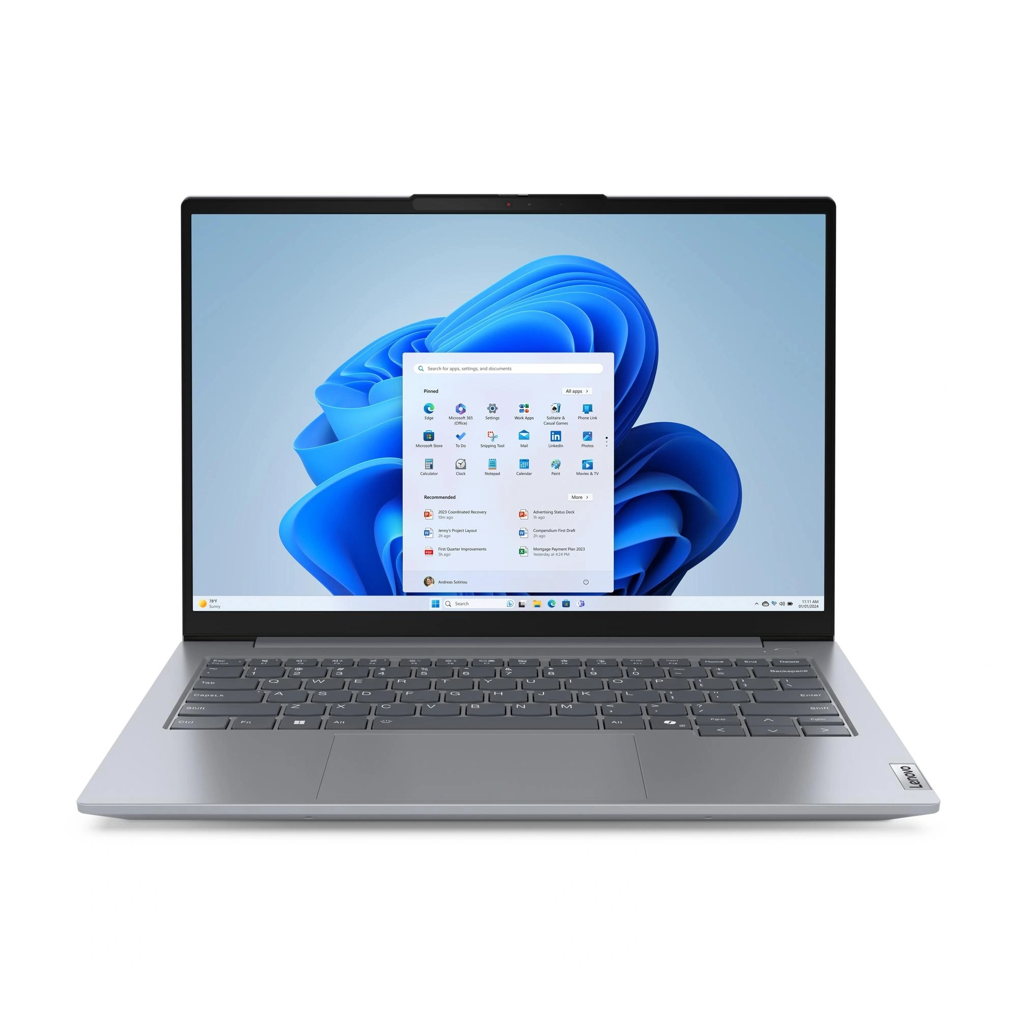 Lenovo ThinkBook 14 G7 IML Intel Core Ultra 5 125U Portátil 35,6 cm (14") WUXGA 16 GB DDR5-SDRAM 512 GB SSD Wi-Fi 6E (802.11ax) Windows 11 Pro Portugués Gris