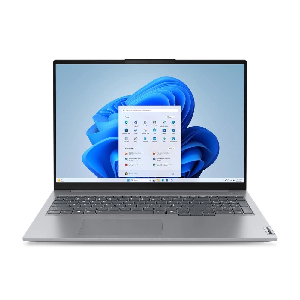 Lenovo ThinkBook 16 G7 IML Intel Core Ultra 5 125U Portátil 40,6 cm (16") WUXGA 8 GB DDR5-SDRAM 256 GB SSD Wi-Fi 6E (802.11ax) Windows 11 Pro Español Gris
