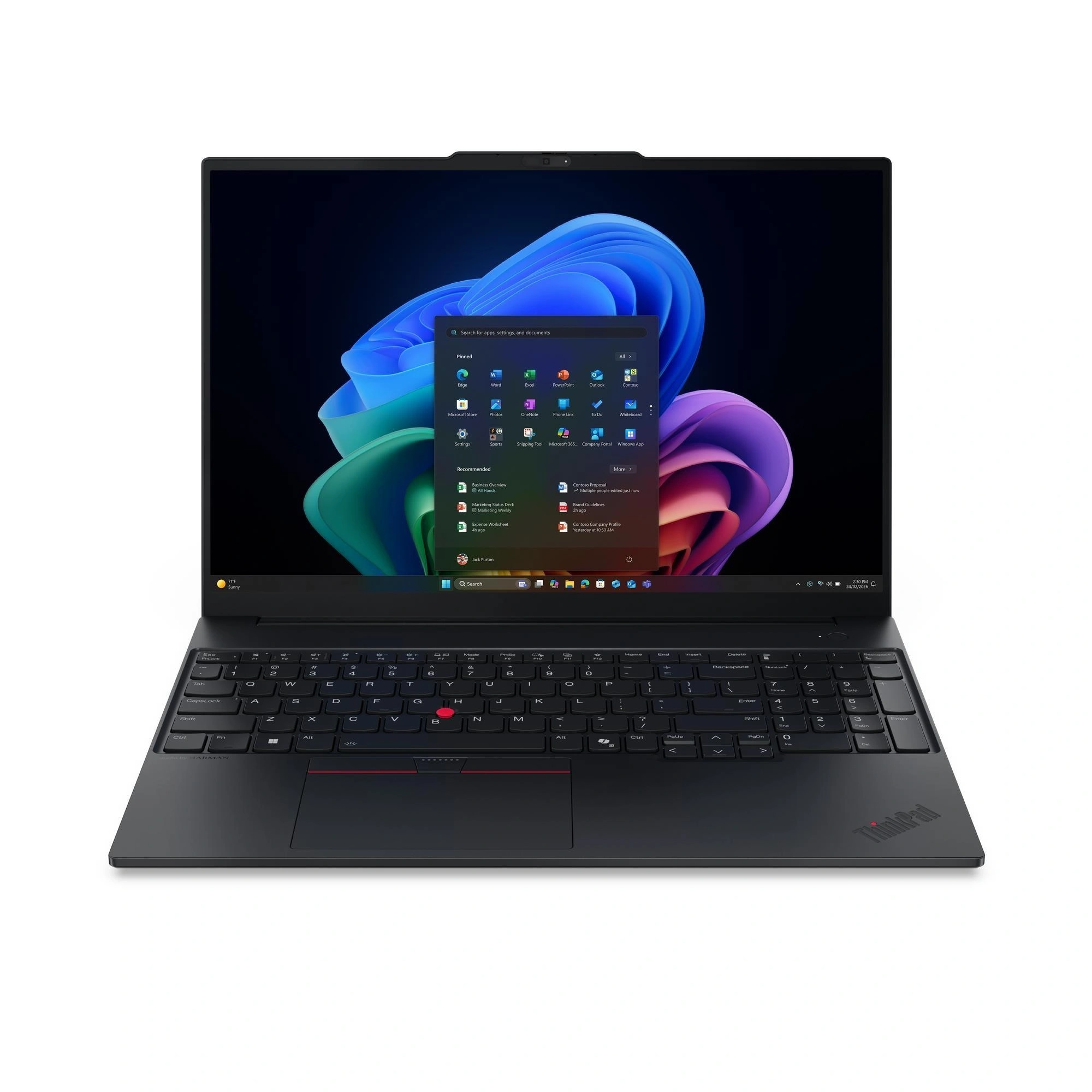 Lenovo ThinkPad E16 Gen 4 (Intel) Intel Core 7 350 Portátil 40,6 cm (16") WUXGA 16 GB DDR5-SDRAM 512 GB SSD Wi-Fi 7 (802.11be) Windows 11 Pro Neg