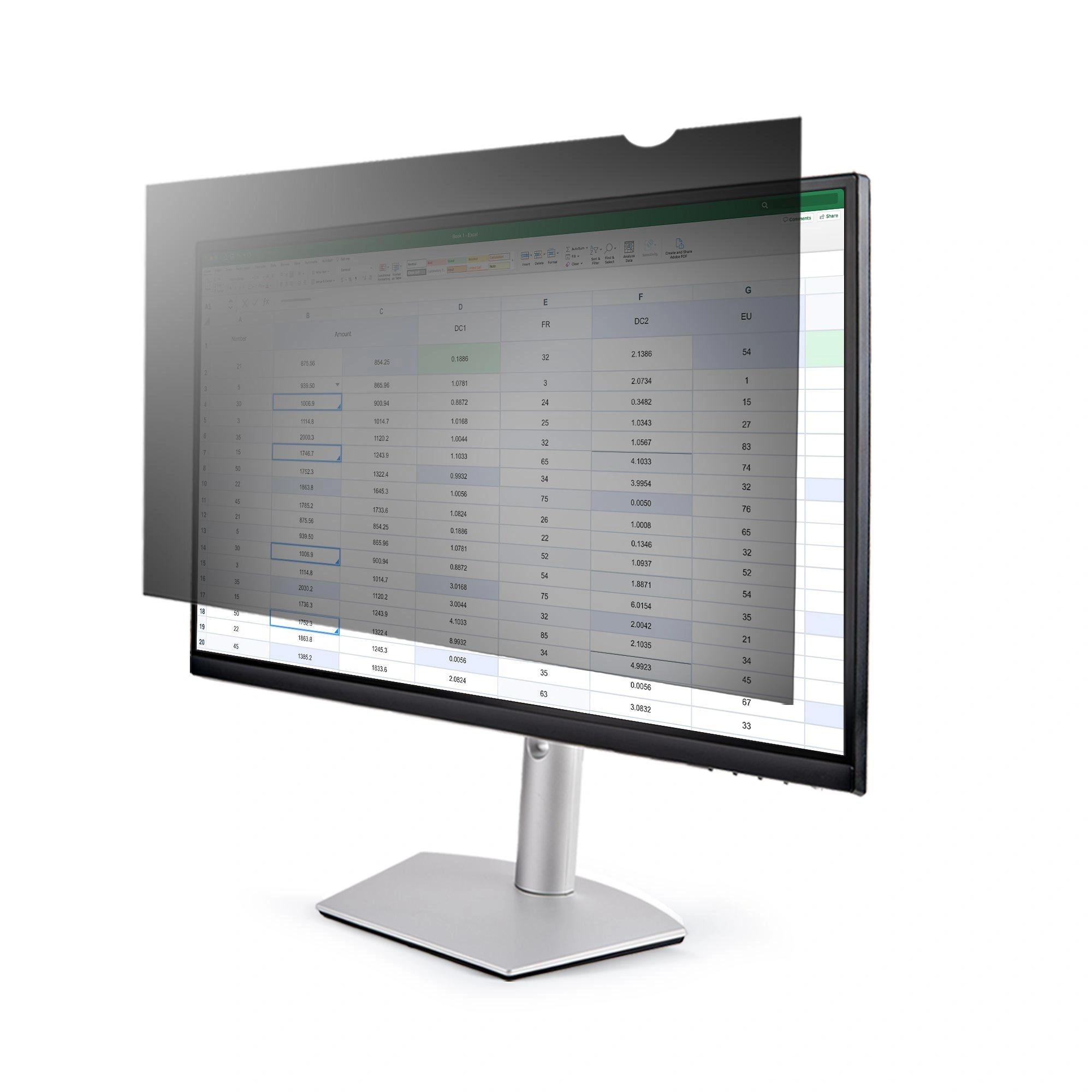 StarTech.com Filtro de Privacidad de 22 Pulgadas 16:9 para Monitor - Pantalla de Privacidad Protector Anti Brillo - Anti Luz Azul con Reducción d