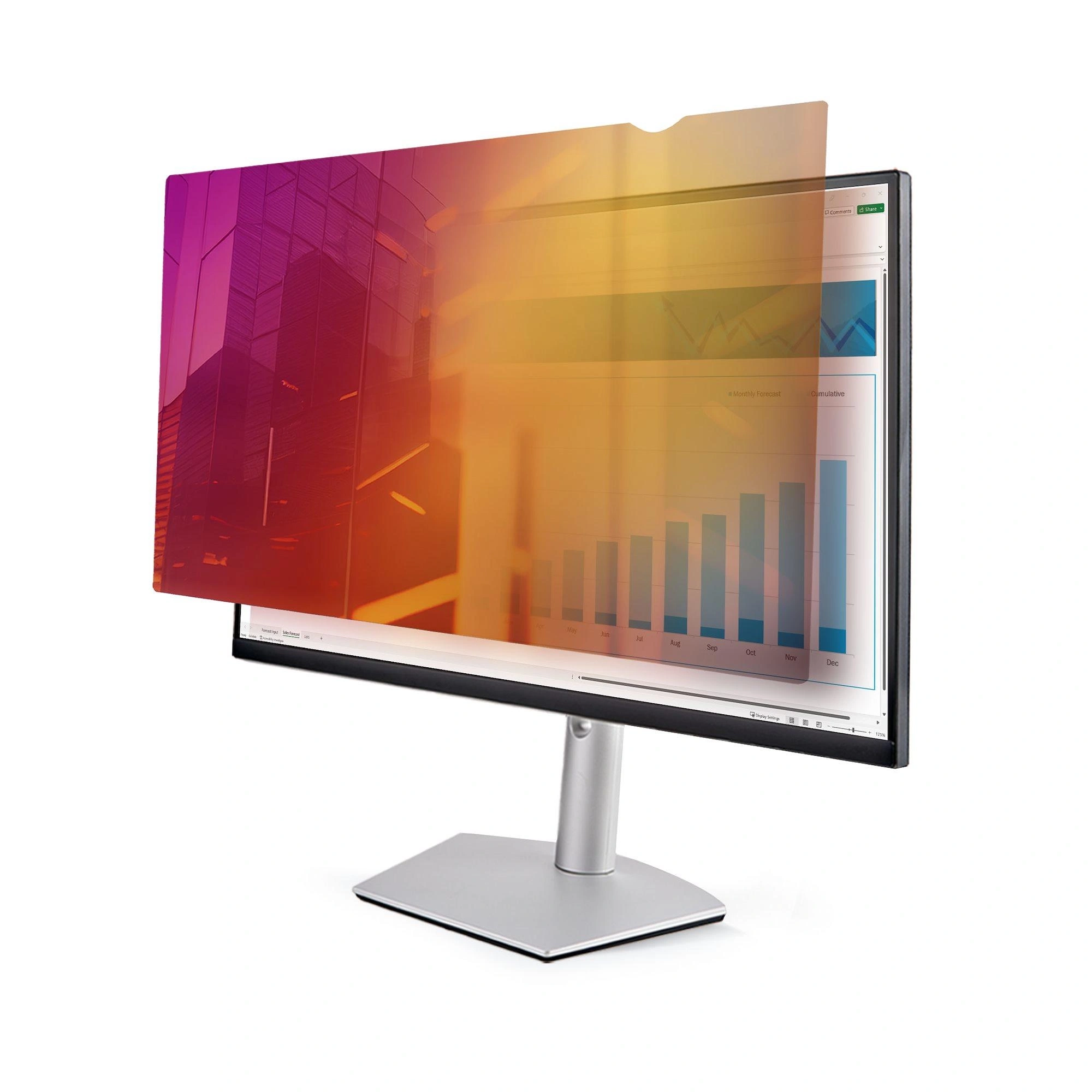 StarTech.com Filtro de Privacidad Dorado de 23.8in para Monitor de 16:9 - Filtro Reversible - Filtro de Pantalla Brillante Removible para Ordenad