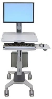 Ergotron WorkFit C-Mod, Single Display Sit-Stand Workstation 68,6 cm (27") Piso Gris