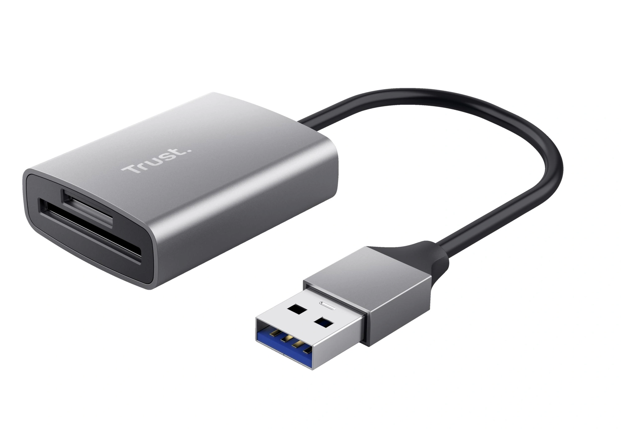 Trust Dalyx Lector de Tarjetas USB Rápido, Portátil/Macbook/PC/Chromebook