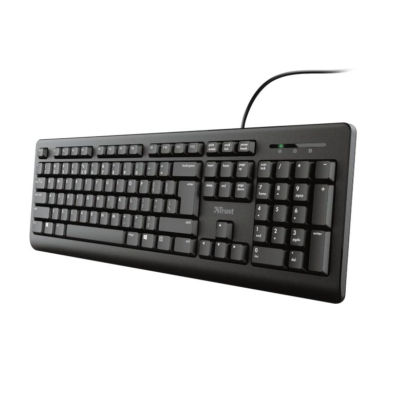 Trust Primo teclado Oficina USB Portugués Negro