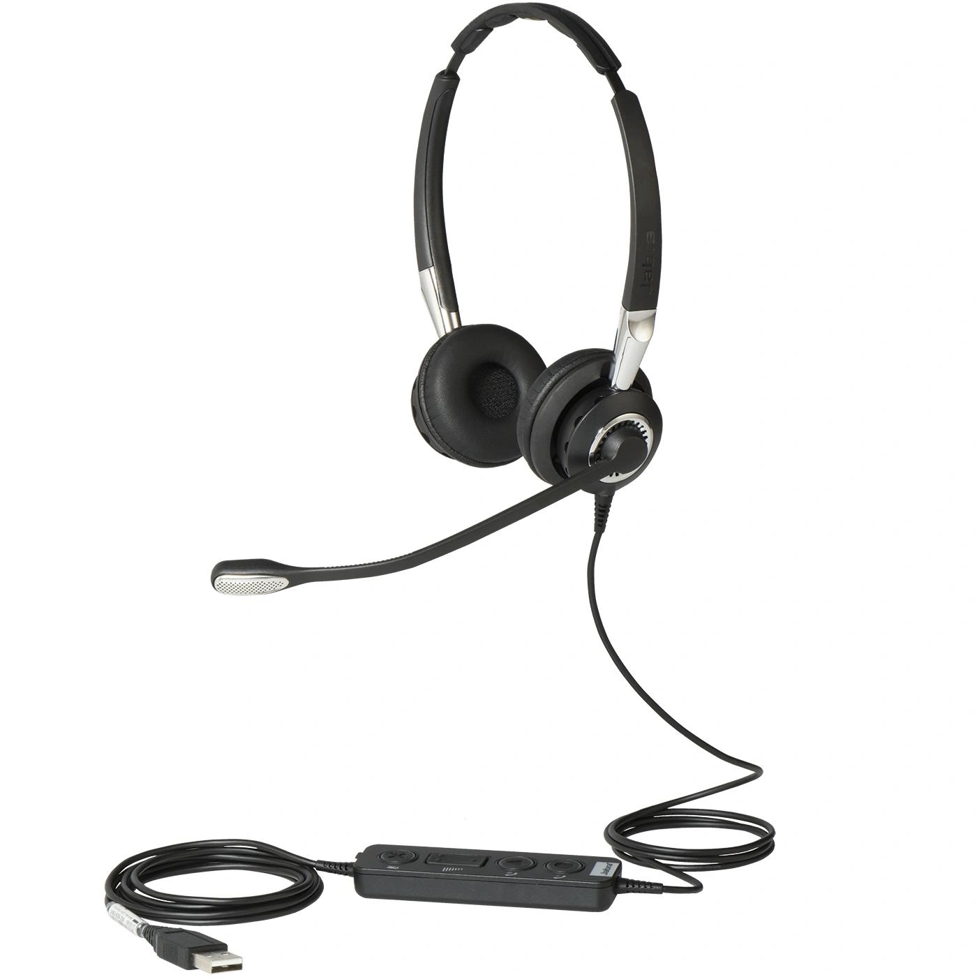 Jabra 2499-829-309 auricular y casco Auriculares Alámbrico Diadema Oficina/Centro de llamadas Negro, Plata