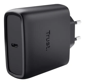 Trust Maxo Cargador GaN USB-C de 65 W - Negro