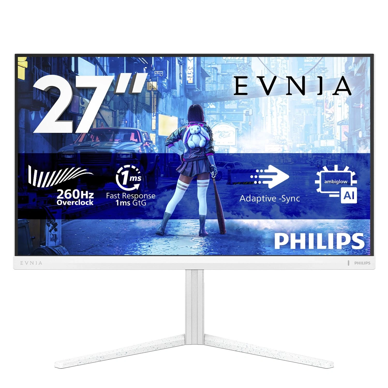 Philips Evnia 5000 27M2N5201P/00 pantalla para PC 68,6 cm (27") 1920 x 1080 Pixeles Full HD LCD Blanco