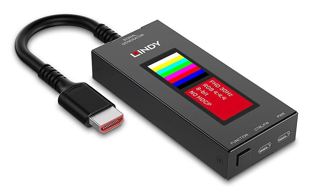 Lindy HDMI 8K30 Signal Generator Generador de señales Negro