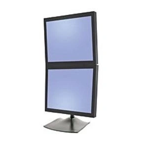 Ergotron DS Series DS100 Dual Monitor Desk Stand, Vertical 61 cm (24") Escritorio Negro