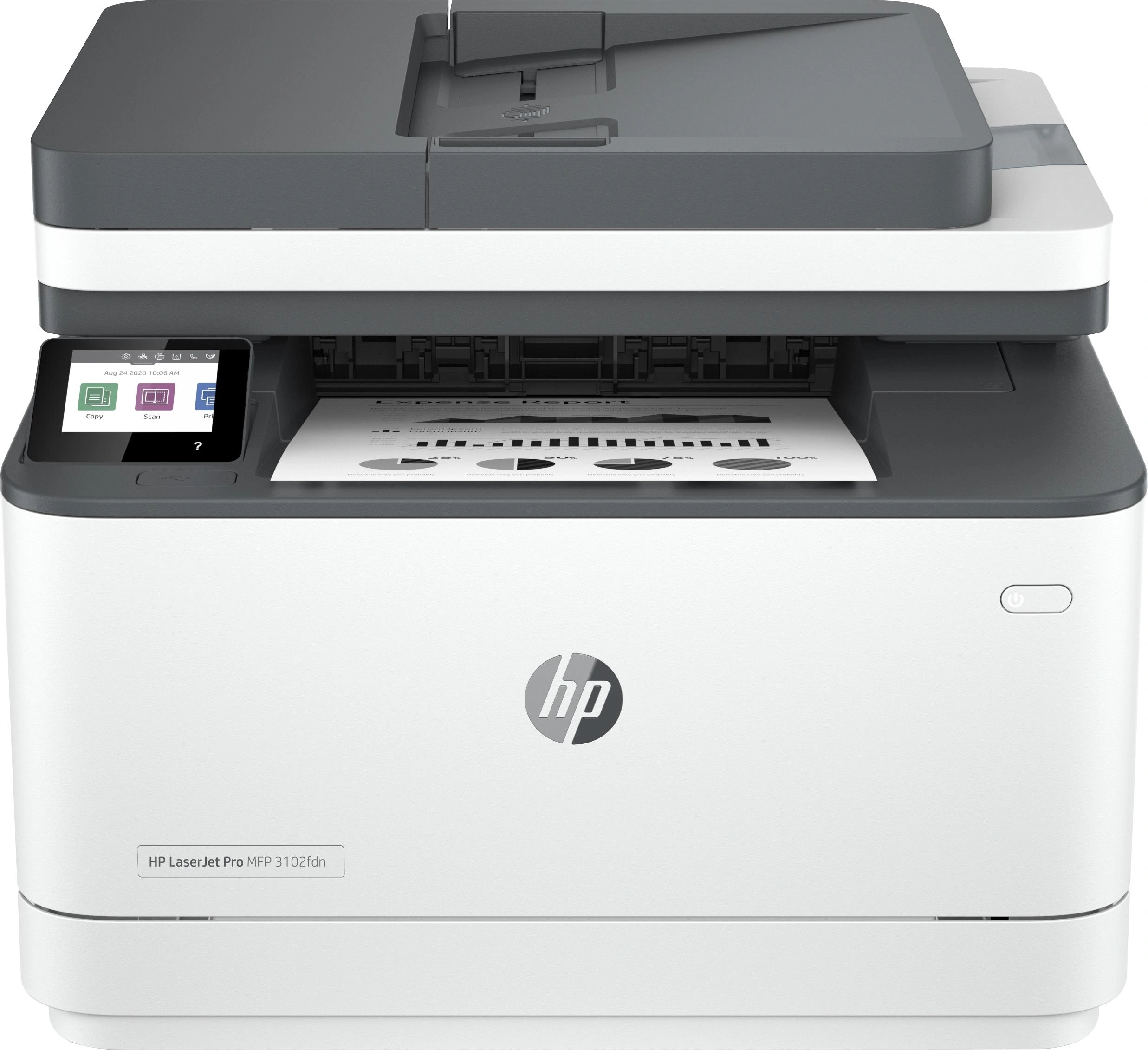 HP LaserJet Pro 3102fdn Multifunction Blanco y negro Impresora, Solo Ethernet; Fotocopiadora, escáner