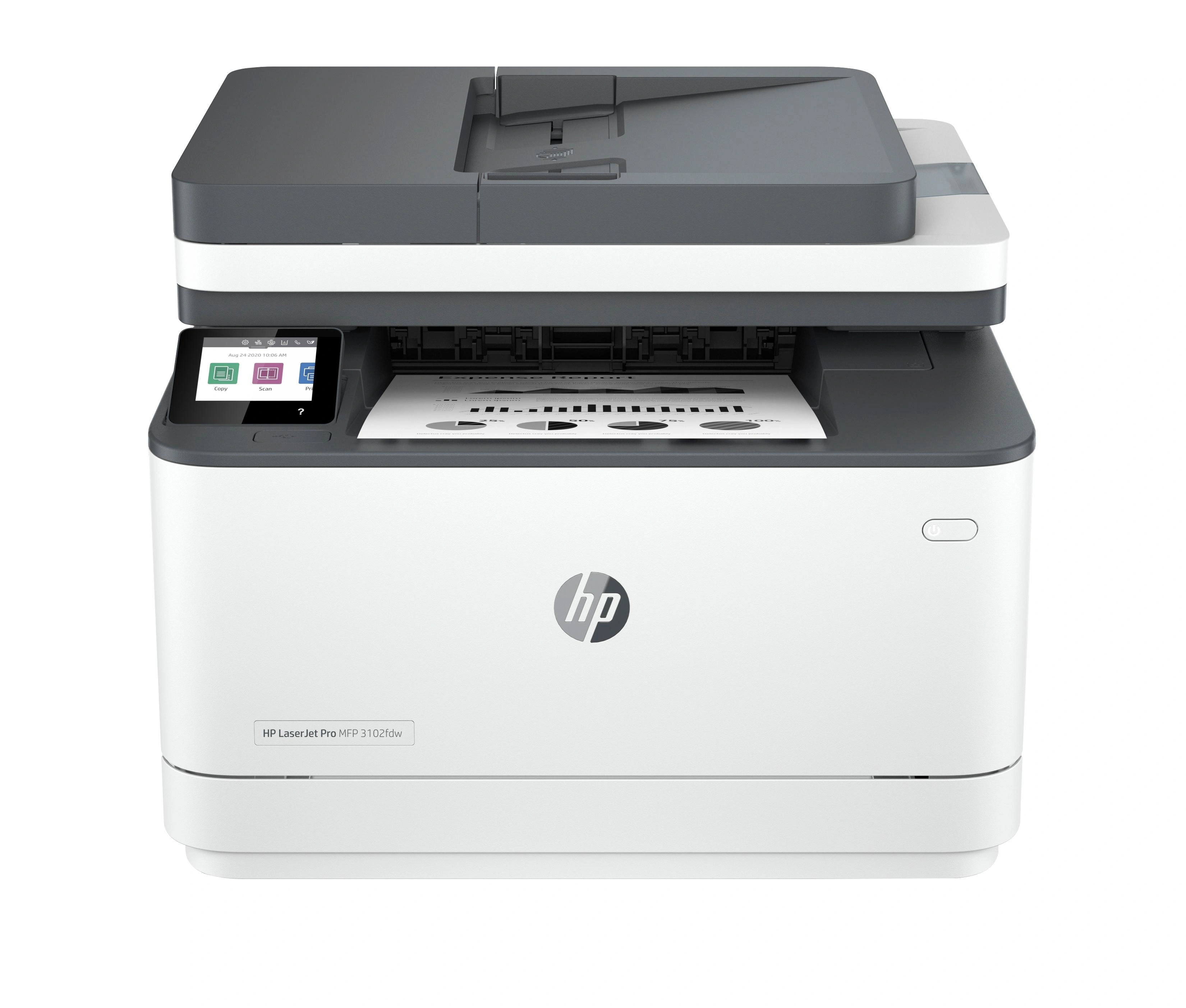 HP LaserJet Pro 3102fdw Inalámbrico Multifunction Blanco y negro Impresora, Fotocopiadora, escáner; Dúplex