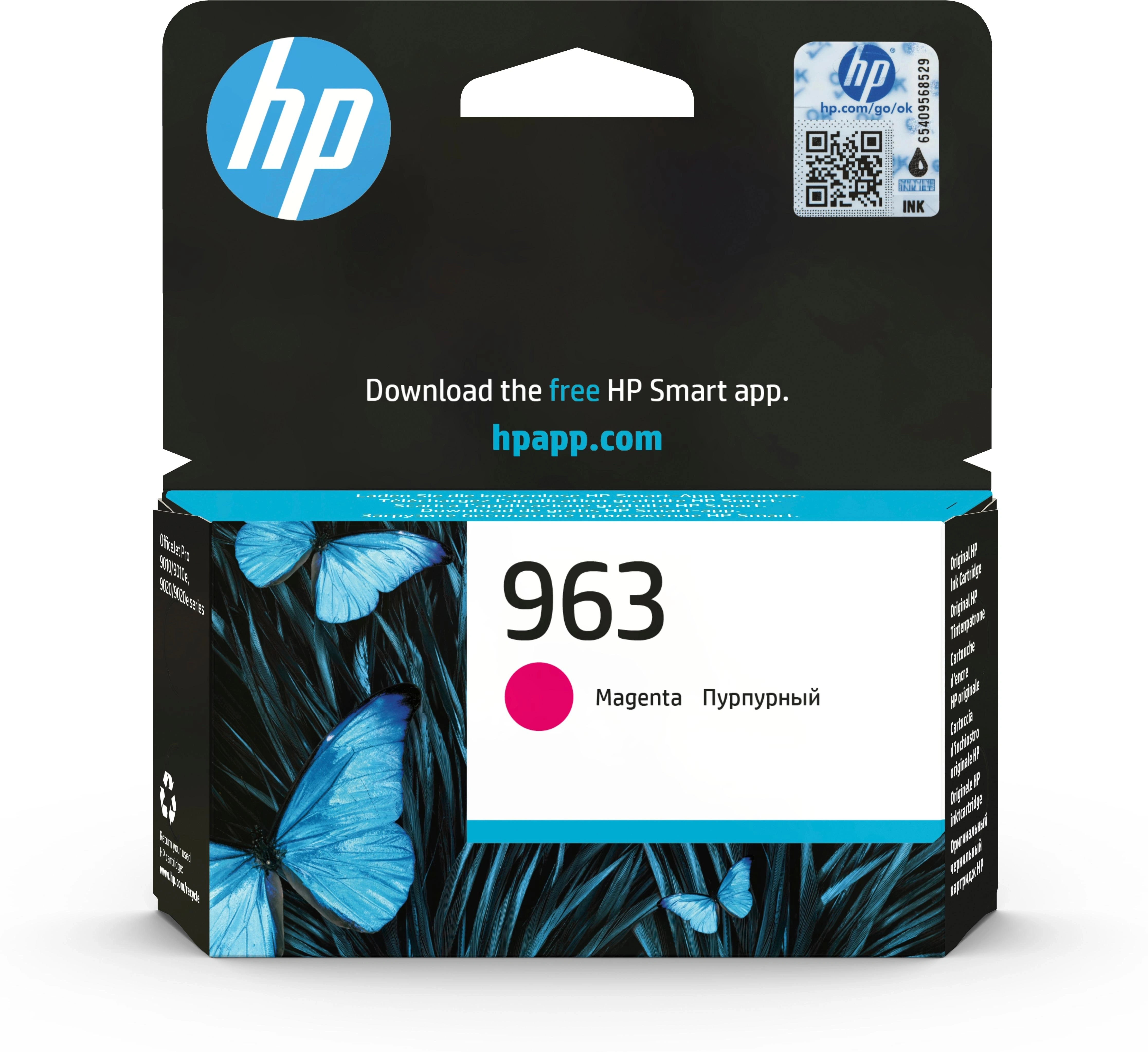 HP Cartucho de tinta Original 963 magenta