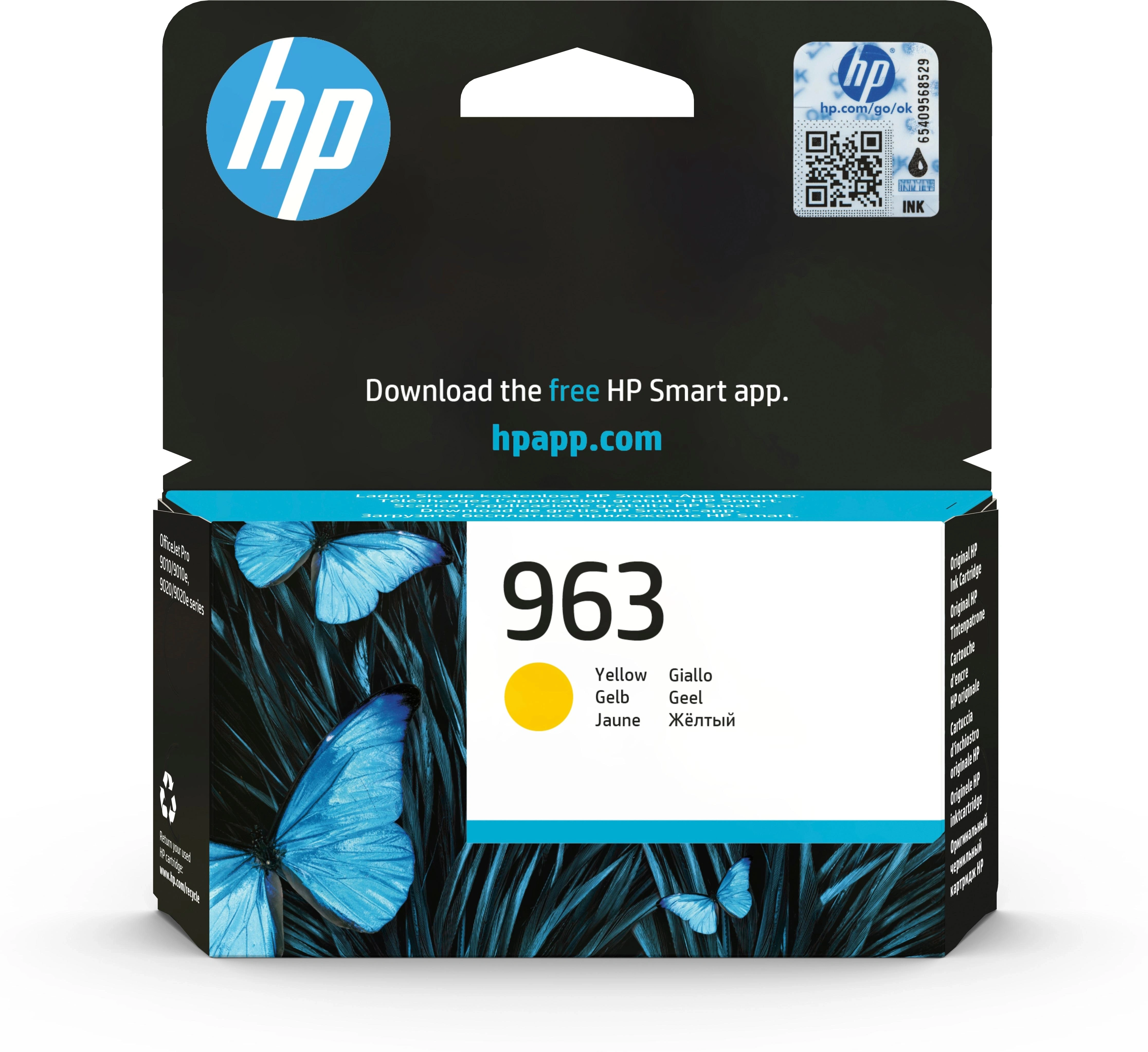 HP Cartucho de tinta Original 963 amarillo
