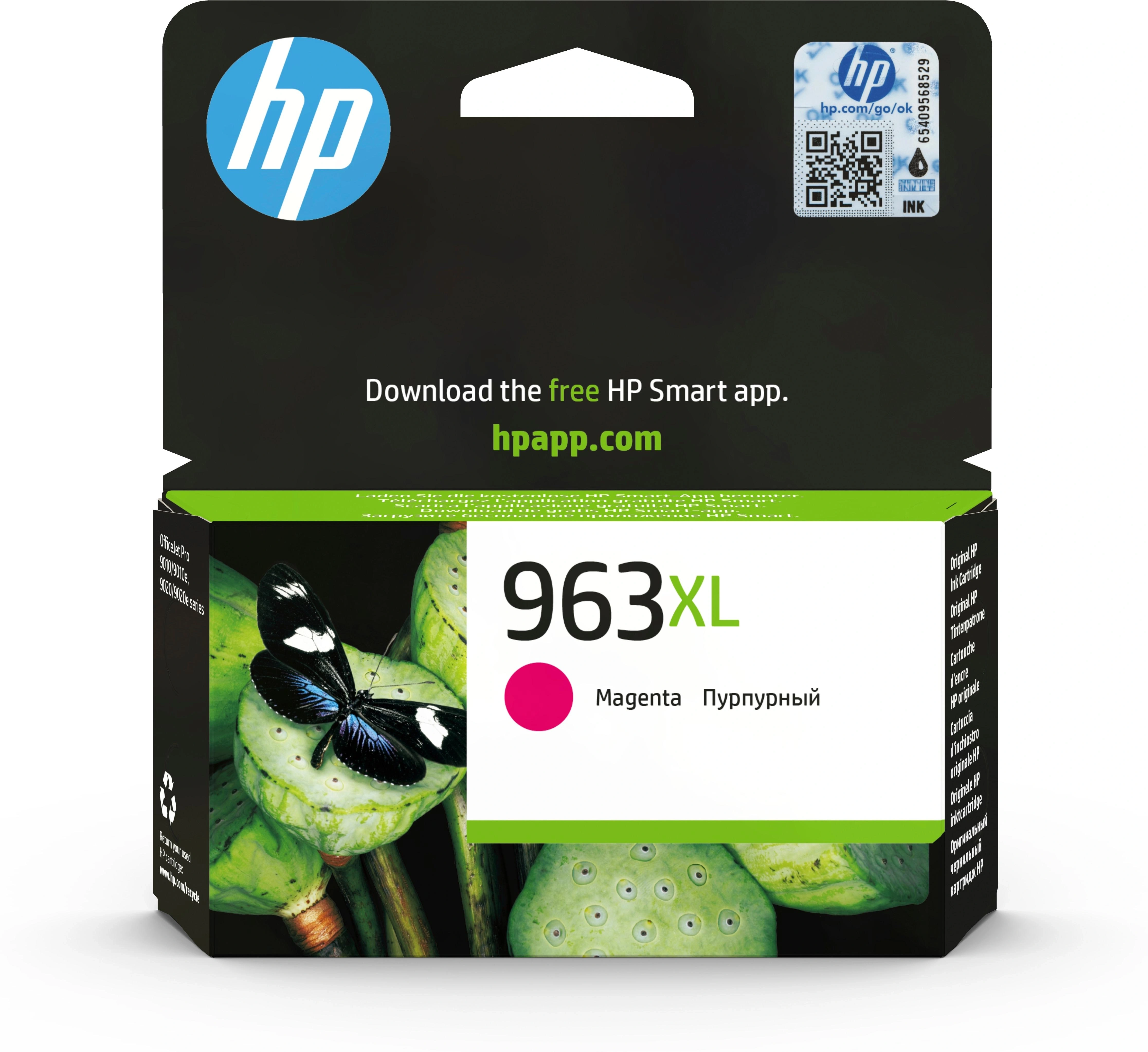 HP Cartucho de tinta Original 963XL magenta de alta capacidad