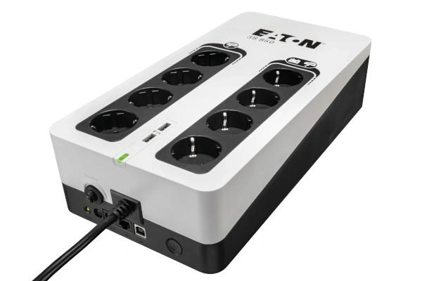 Eaton 3S850D sistema de alimentación ininterrumpida (UPS) En espera (Fuera de línea) o Standby (Offline) 0,85 kVA 510 W 8 salidas AC