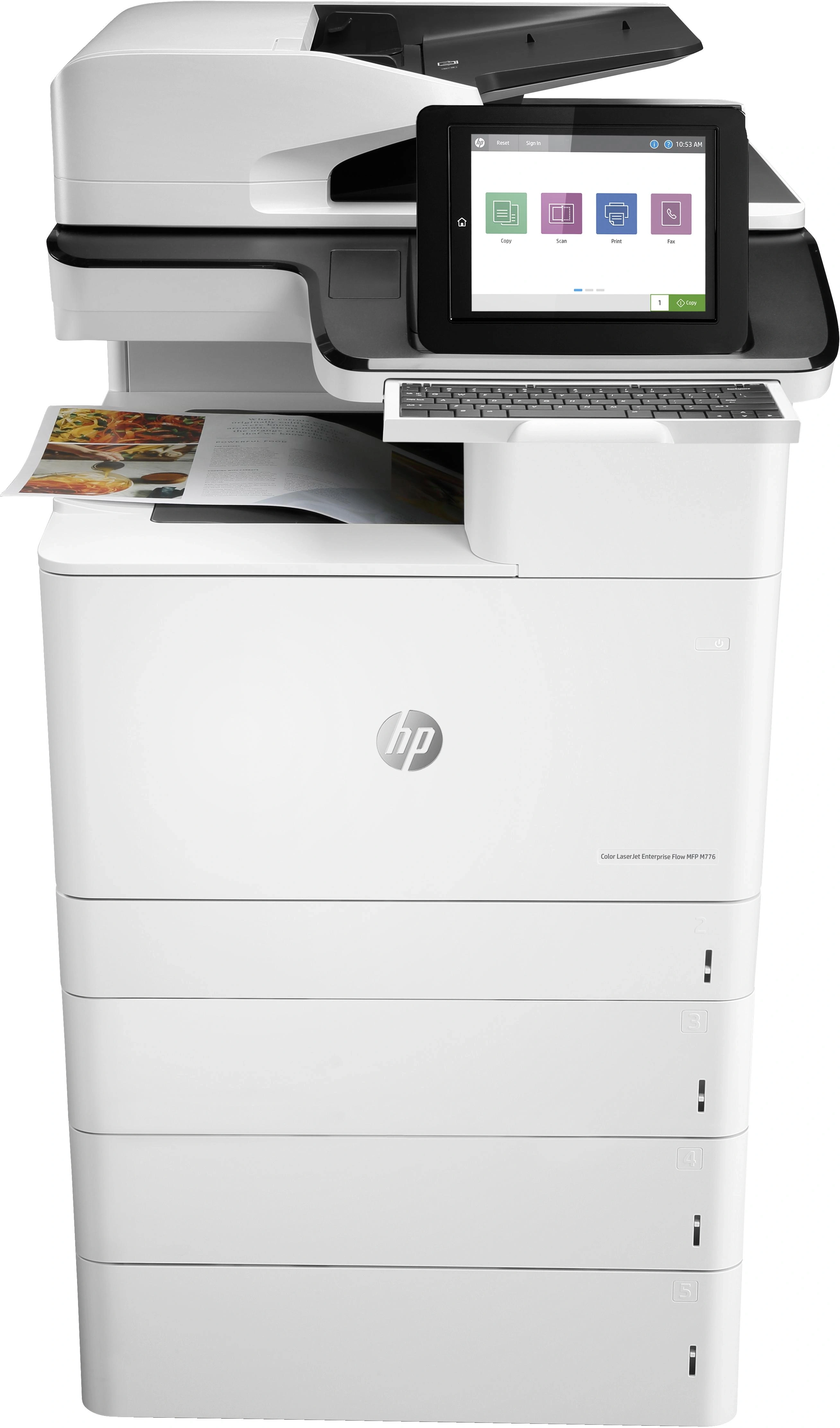 HP Color LaserJet Enterprise Flow LaserJet Enterprise Flow M776z Inalámbrico Multifunction Color Impresora, Fotocopiadora, escáner; Dúplex
