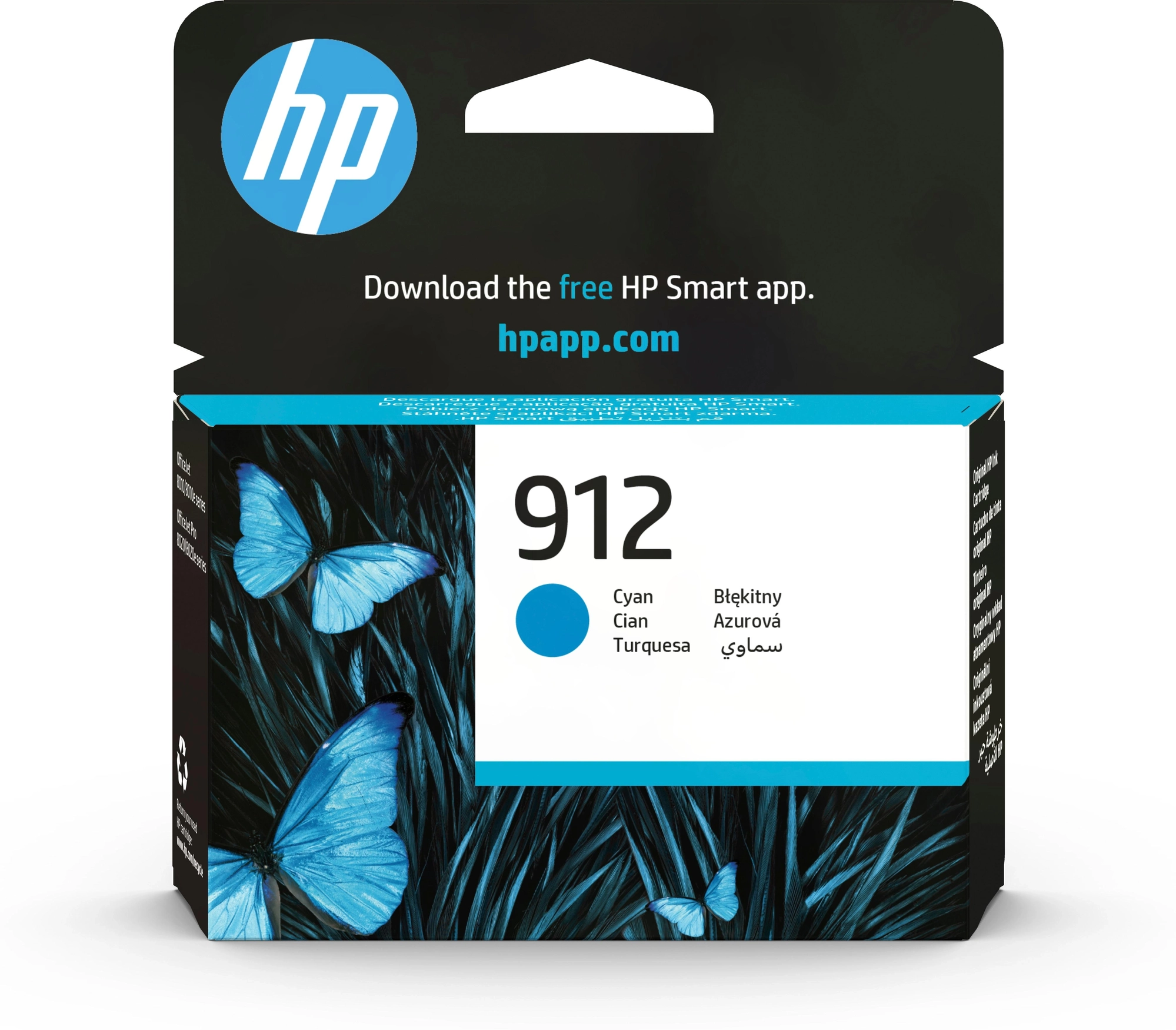HP Cartucho de tinta Original 912 cian