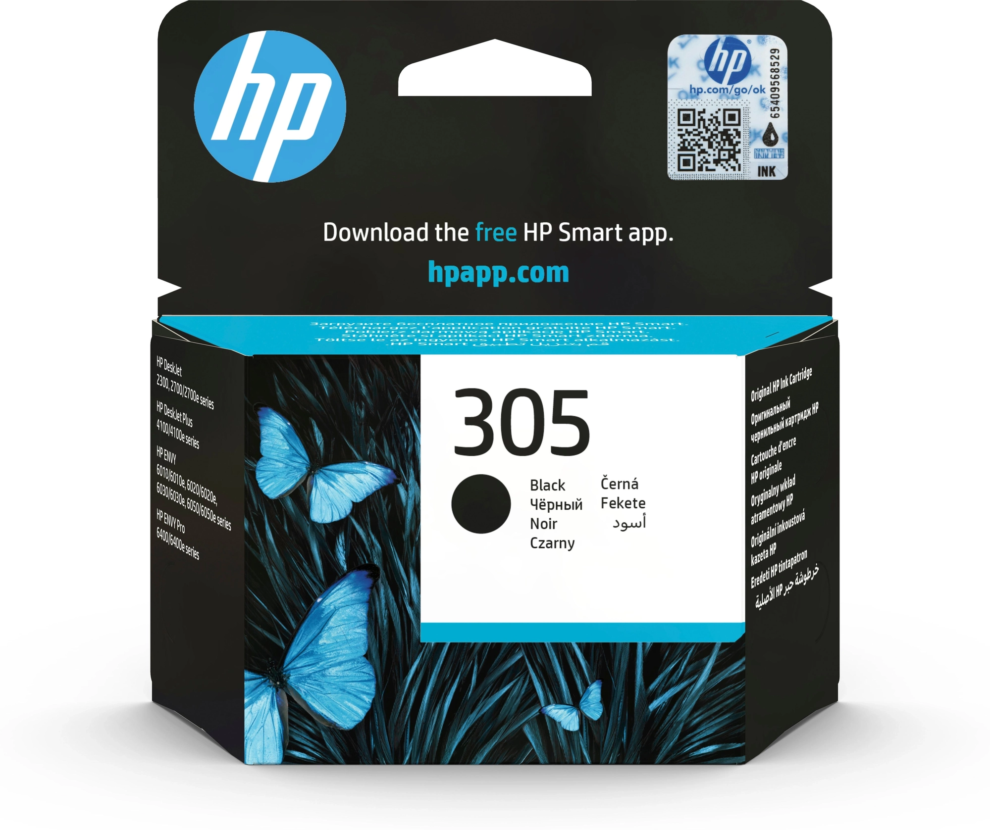 HP Cartucho de tinta Original 305 negro