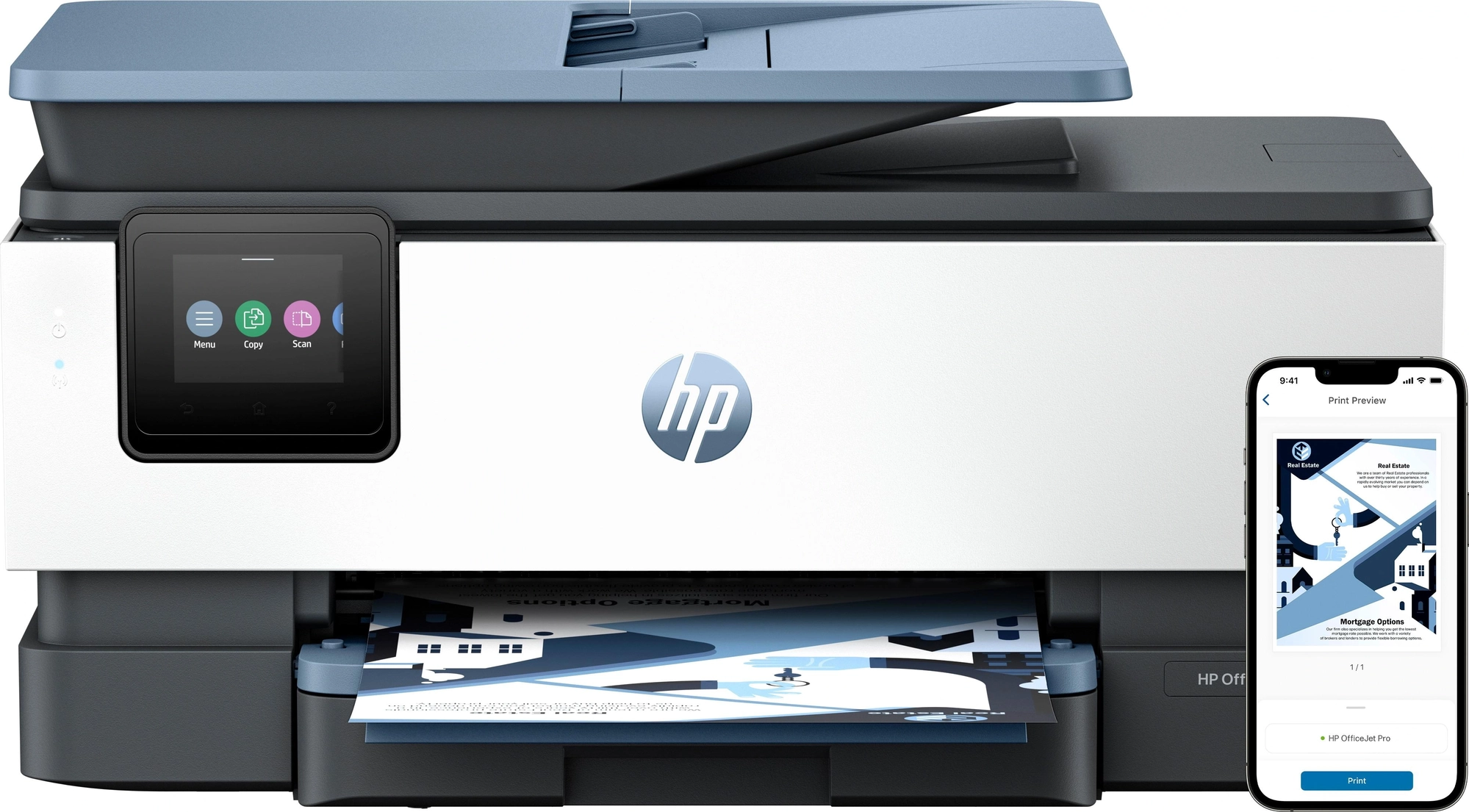 HP OfficeJet Pro 8125e Inalámbrico All-in-One Color Impresora, Servicio Instant Ink; Impresión a doble cara