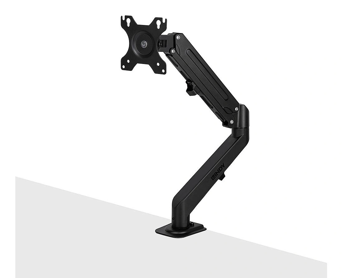 Lindy 40707 soporte para monitor 68,6 cm (27") Escritorio Negro