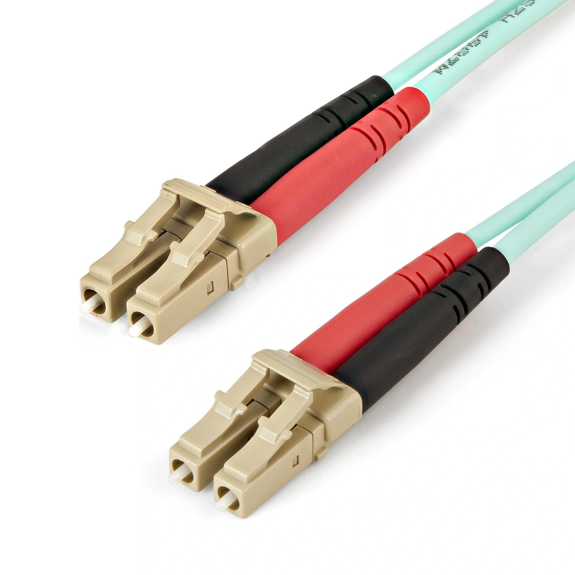 StarTech.com Cable de 2m de Fibra Óptica Multimodo LC/UPC a LC/UPC OM4 - 50/125µm - Fibra LOMMF/VCSEL - Redes de 100G - Cable LSZH - Baja Pérdida