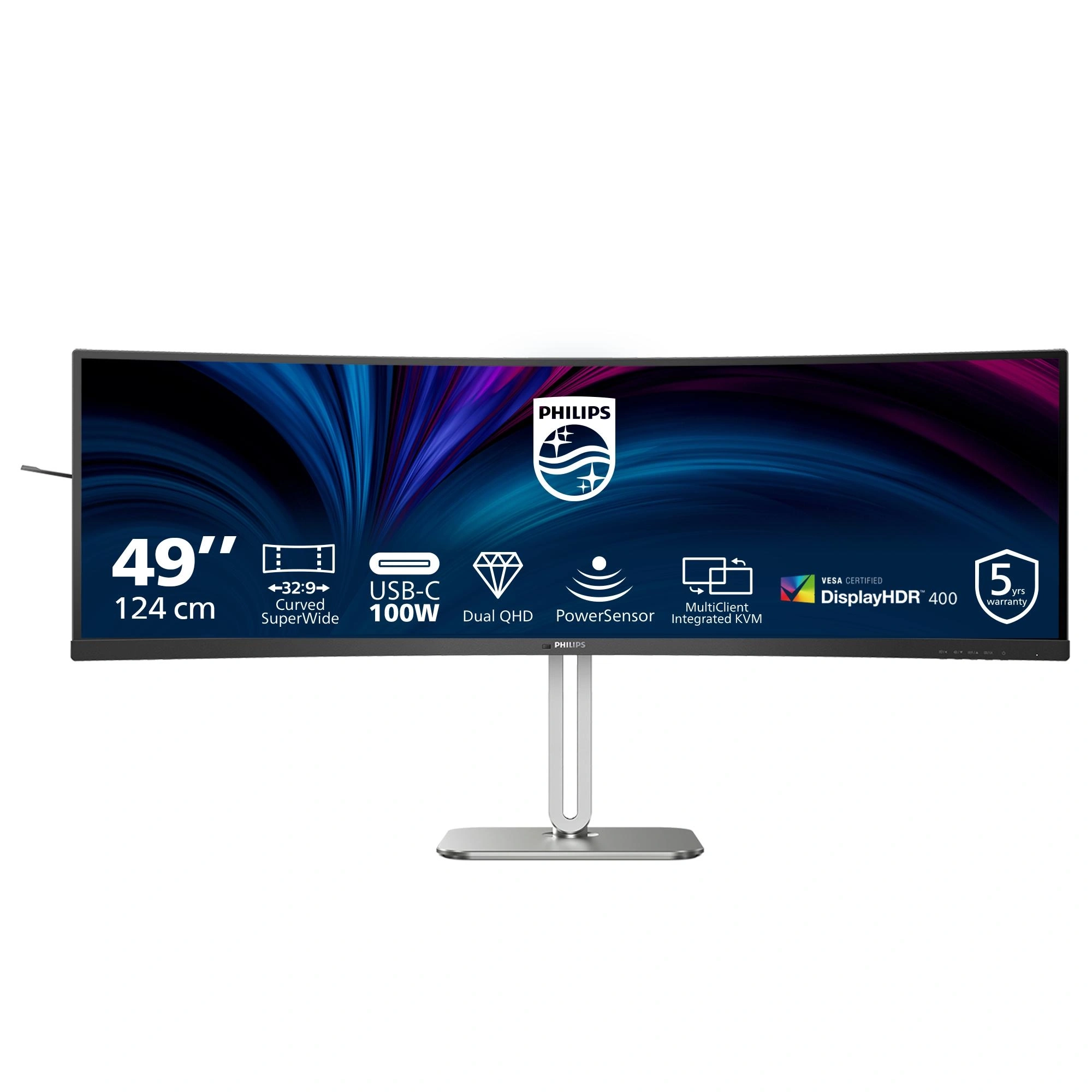 Monitor Curvo Ultrapanorámico Philips 49B2U5900C 49" Dual QHD 75Hz – imagen 3