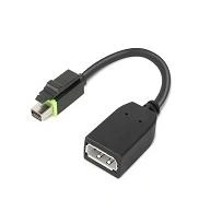 Lenovo 4X90Q93975 adaptador de cable de vídeo Mini DisplayPort DisplayPort Negro
