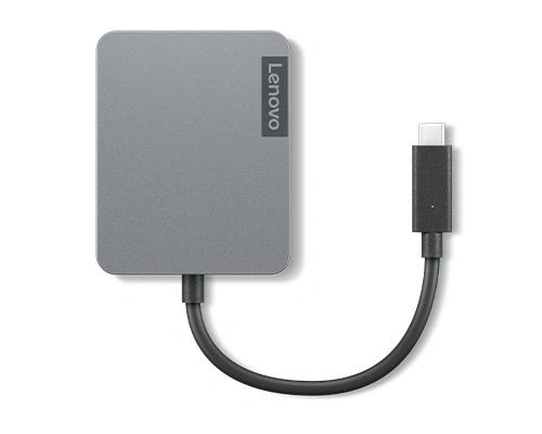 Lenovo 4X91A30366 base para portátil y replicador de puertos Alámbrico USB 2.0 Type-C Gris